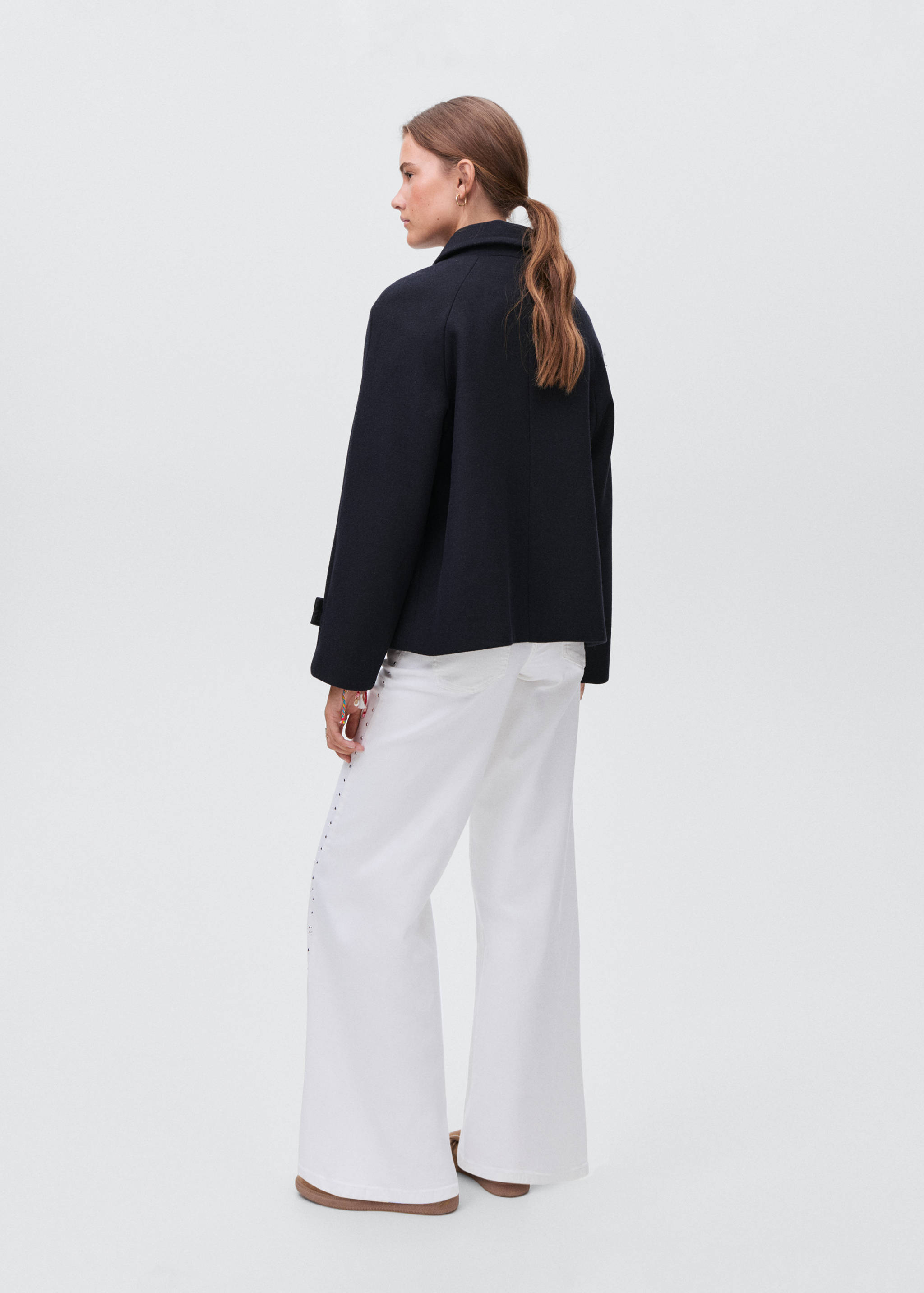 Wool fabric coat - Reverse of the article