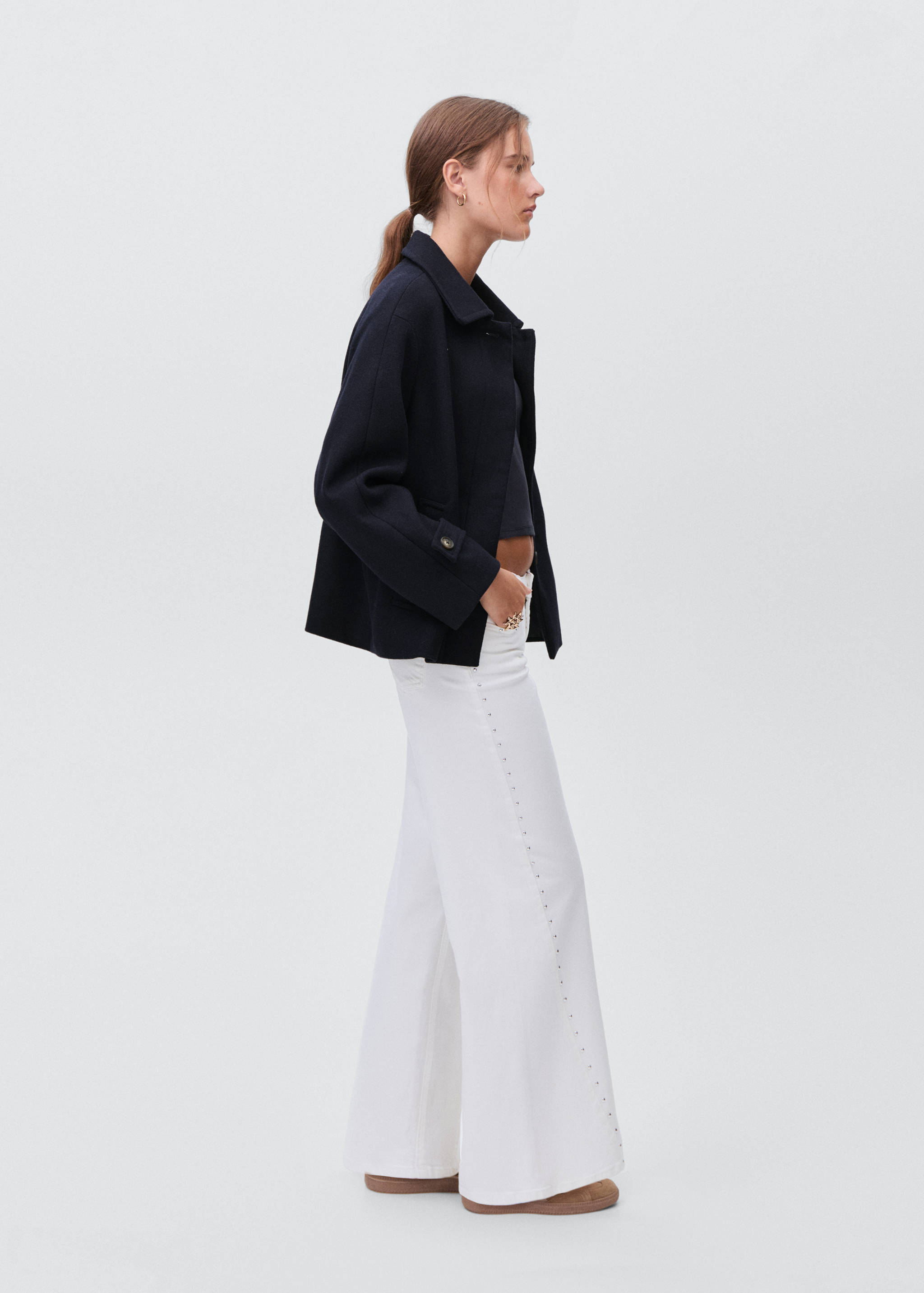 Wool fabric coat - Details of the article 2