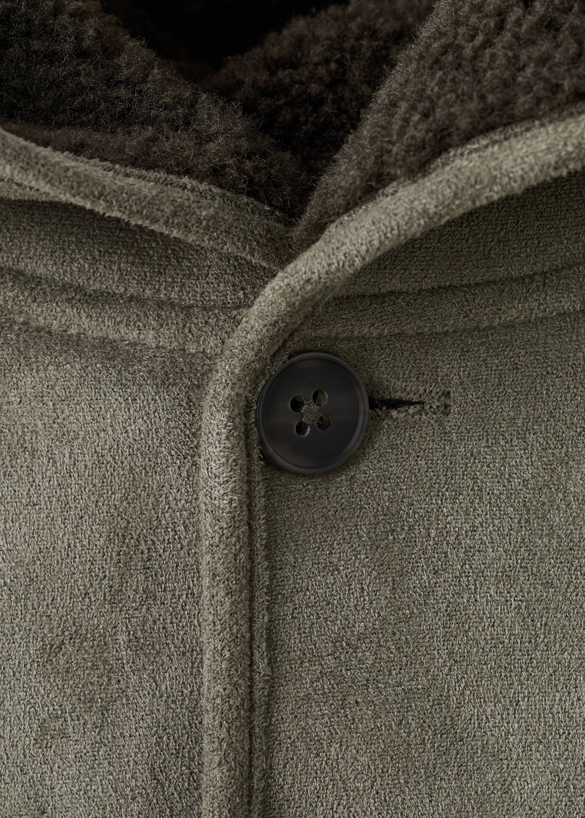 Sheepskin-lined suede jacket - Details of the article 0