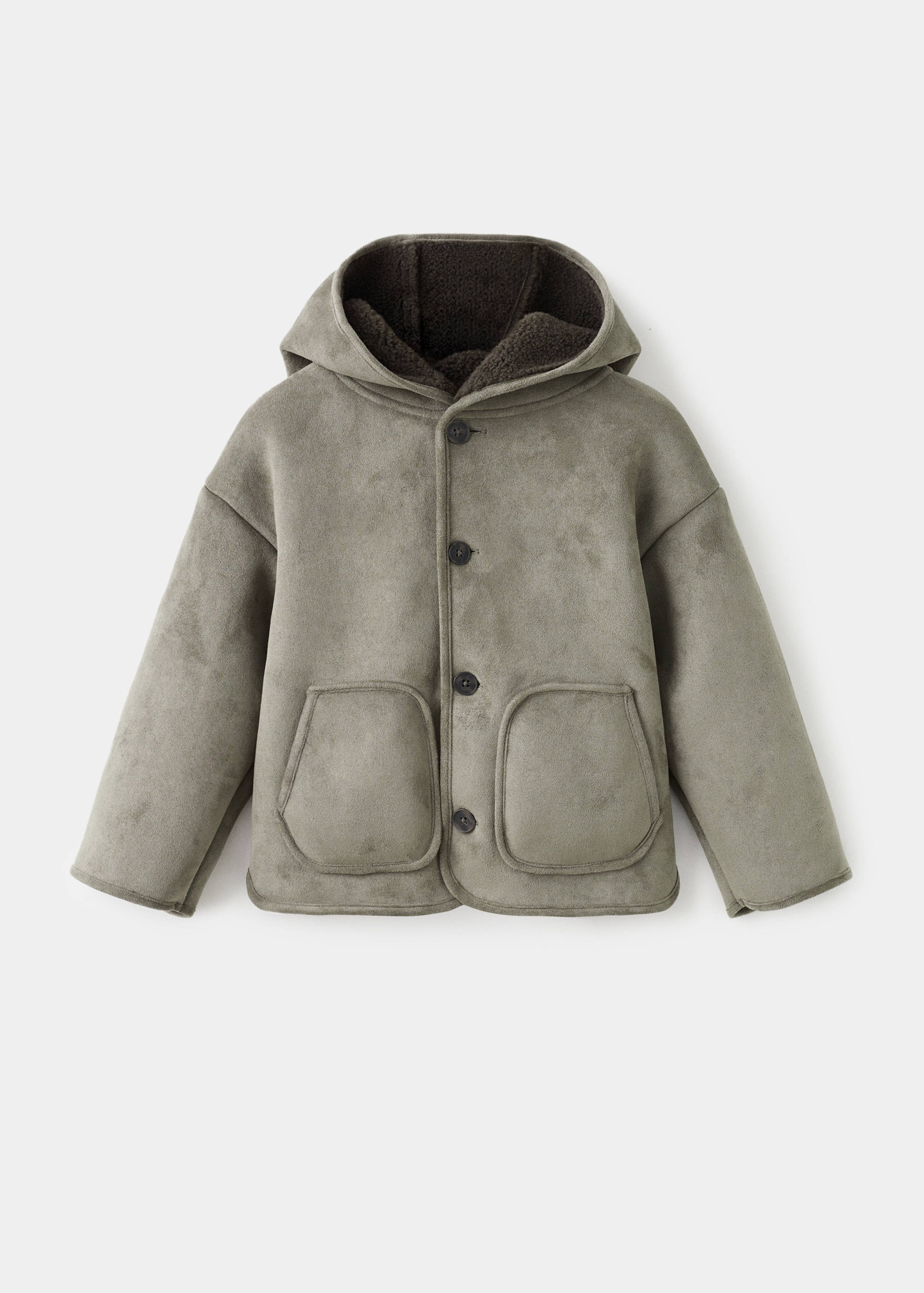 Sheepskin-lined suede jacket - Article without model