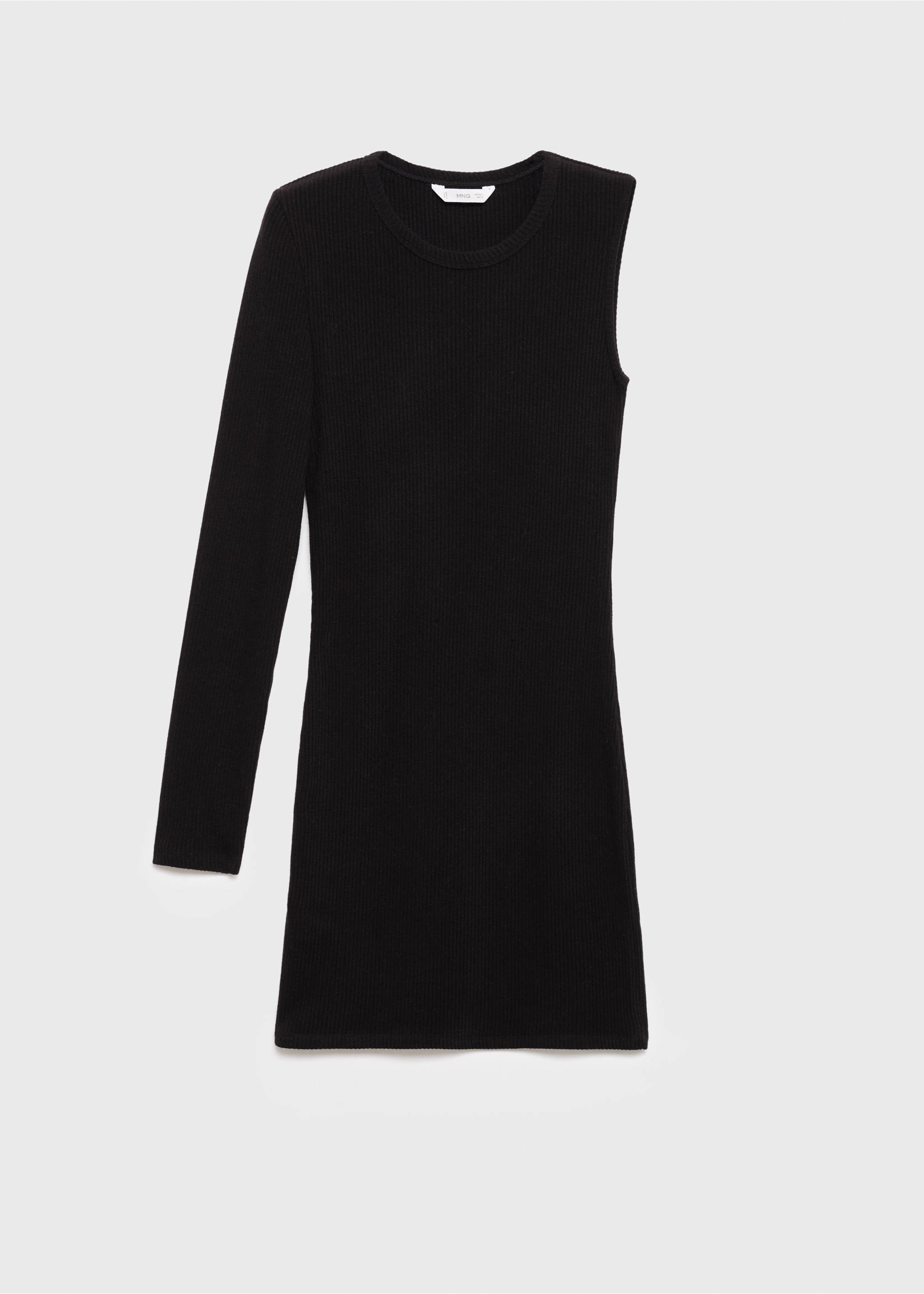 Šaty z úpletu bez rukávů - Zboží bez modelu, Černá. Ref: 17065792-00.