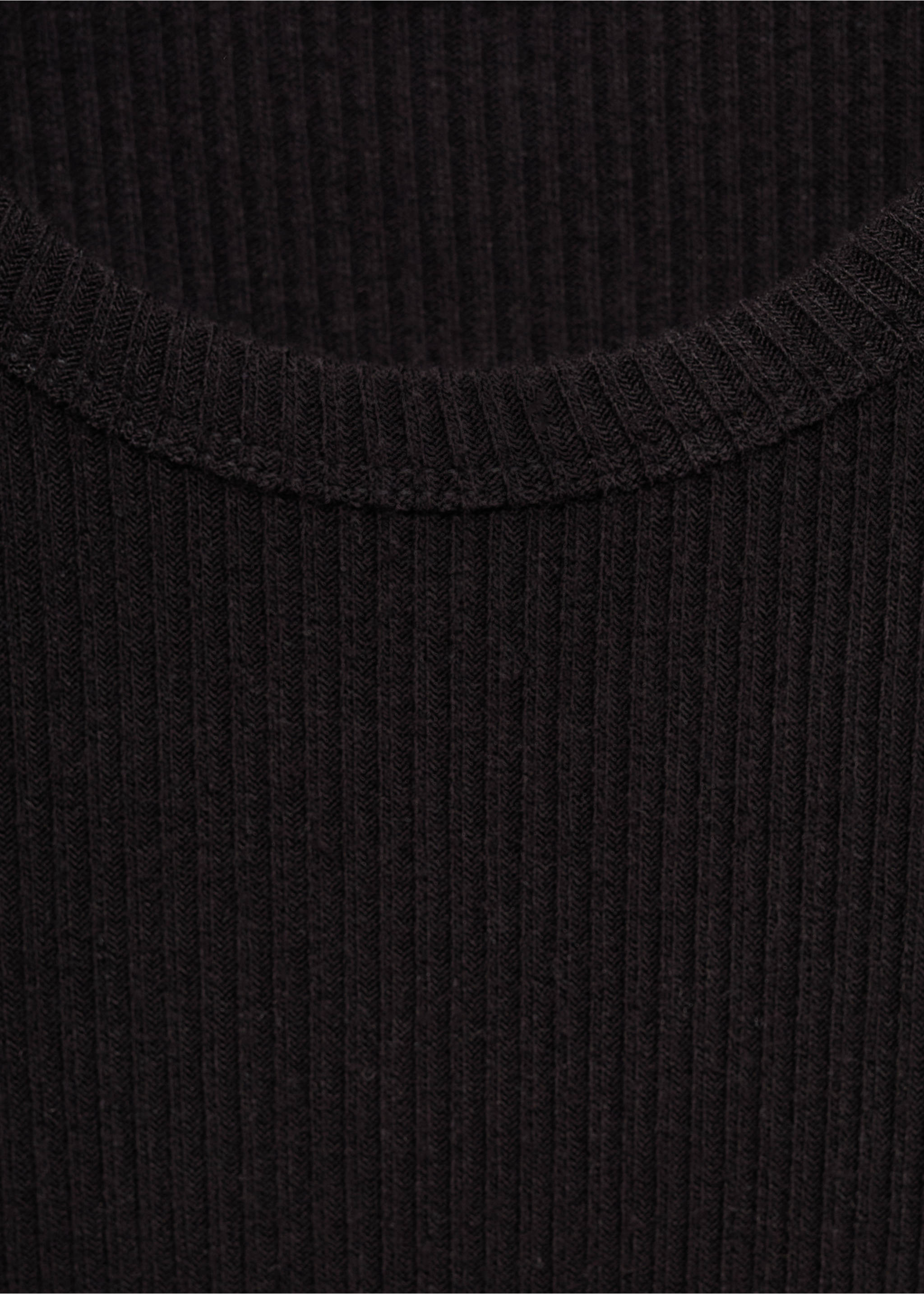 Šaty z úpletu bez rukávů - Detail zboží 0, Černá. Ref: 17065792-00.