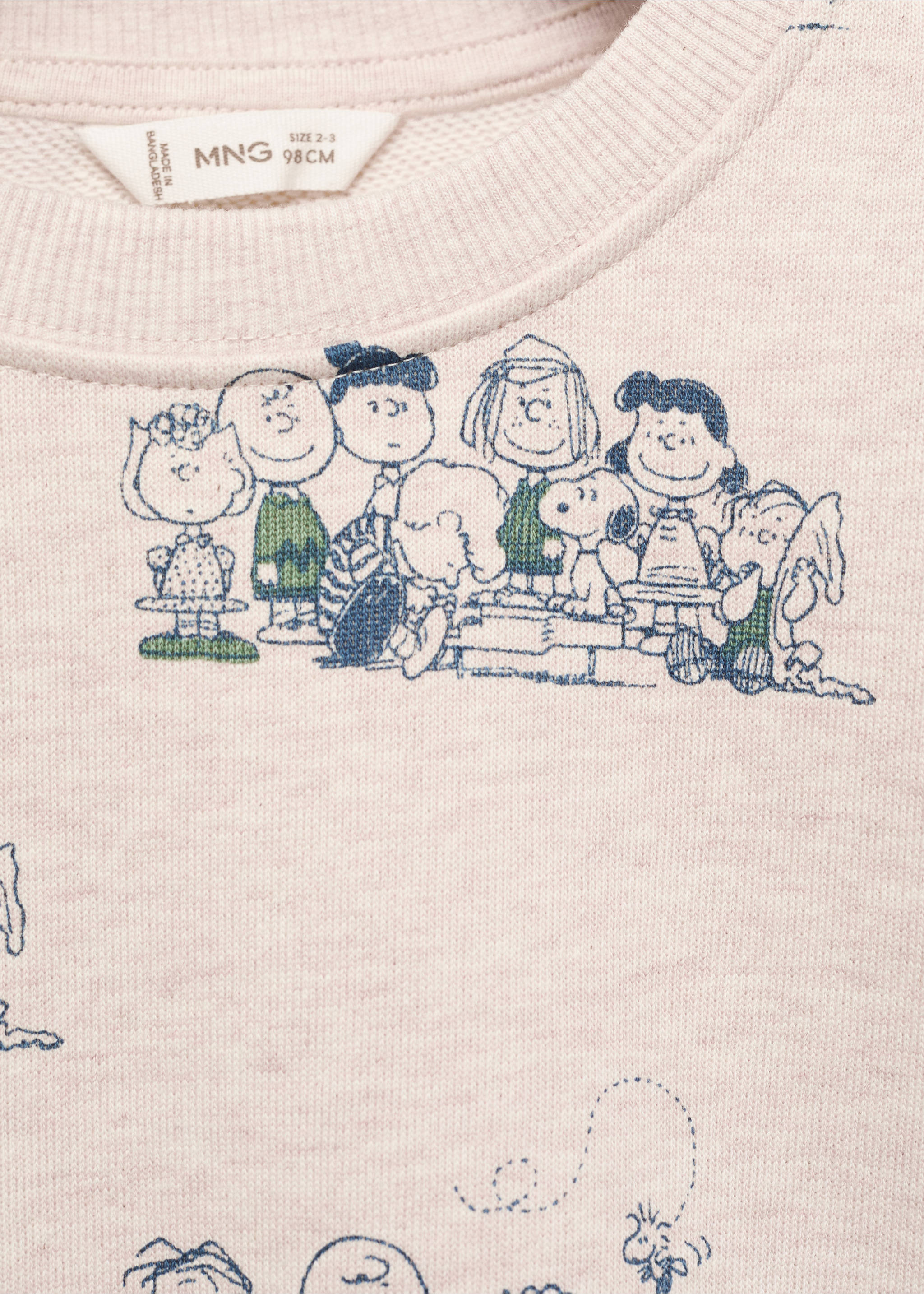 Snoopy cotton sweatshirt - Details of the article 8, Sand. Ref: 17065795-00.