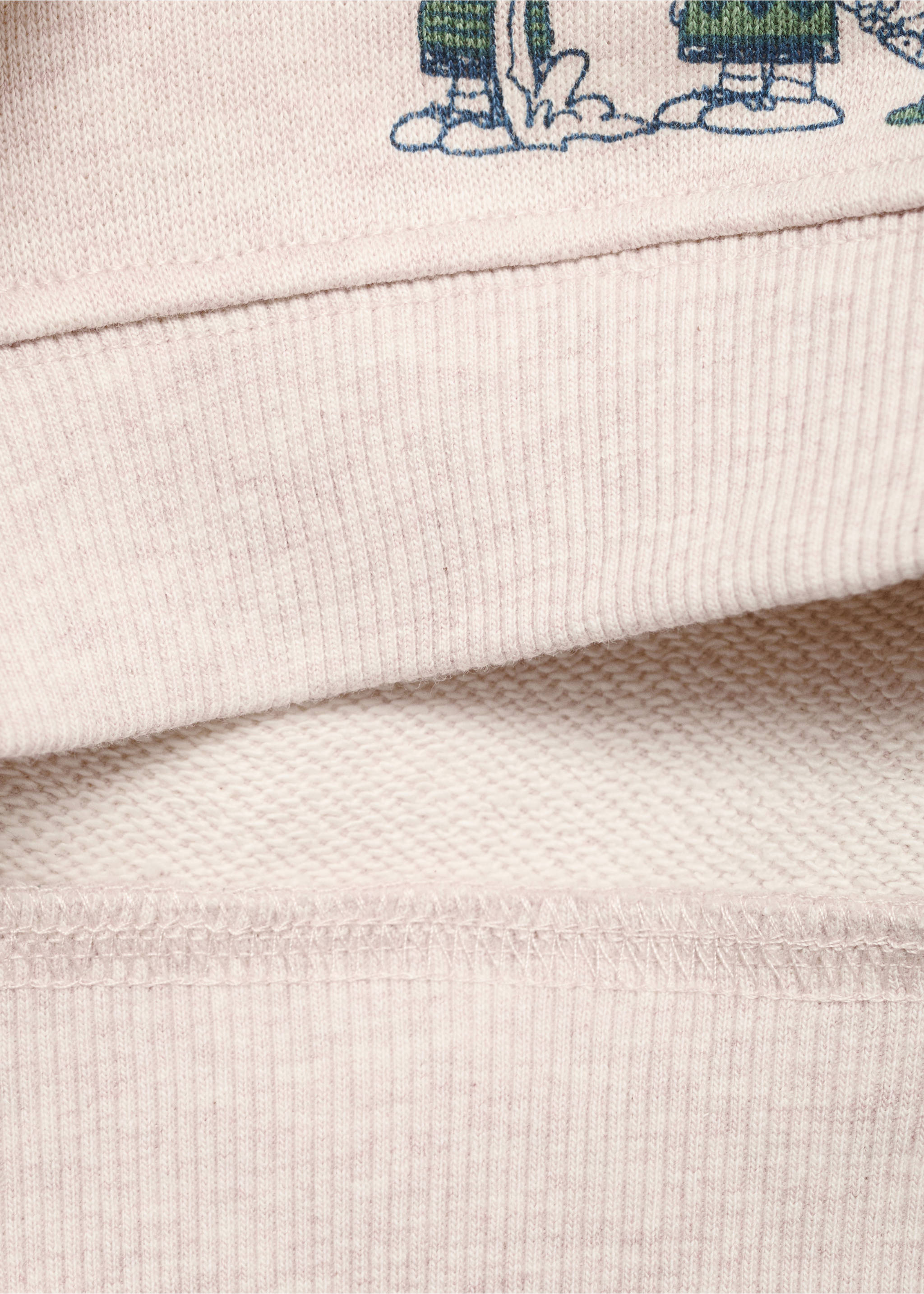 Snoopy cotton sweatshirt - Details of the article 0, Sand. Ref: 17065795-00.