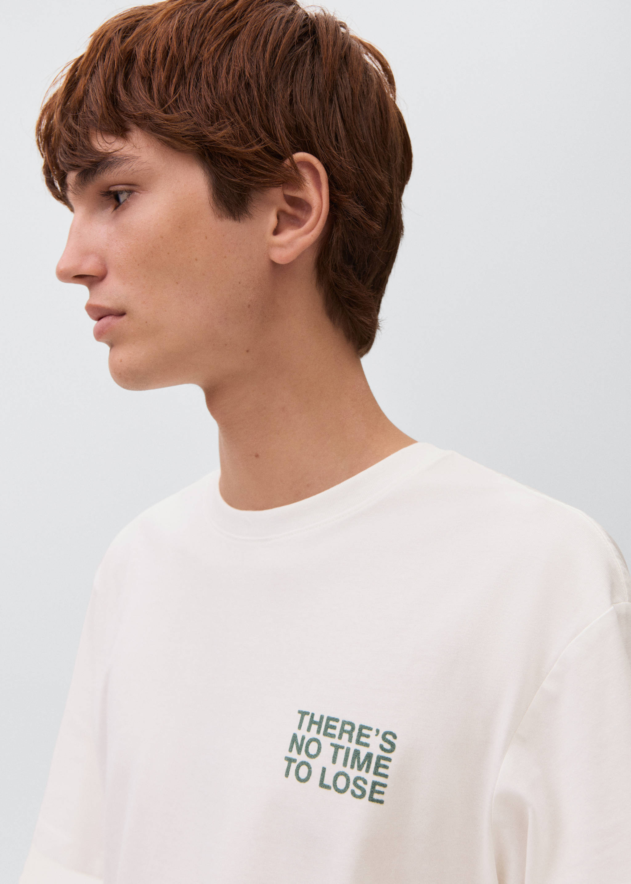 Printed cotton-blend t-shirt - Details of the article 1