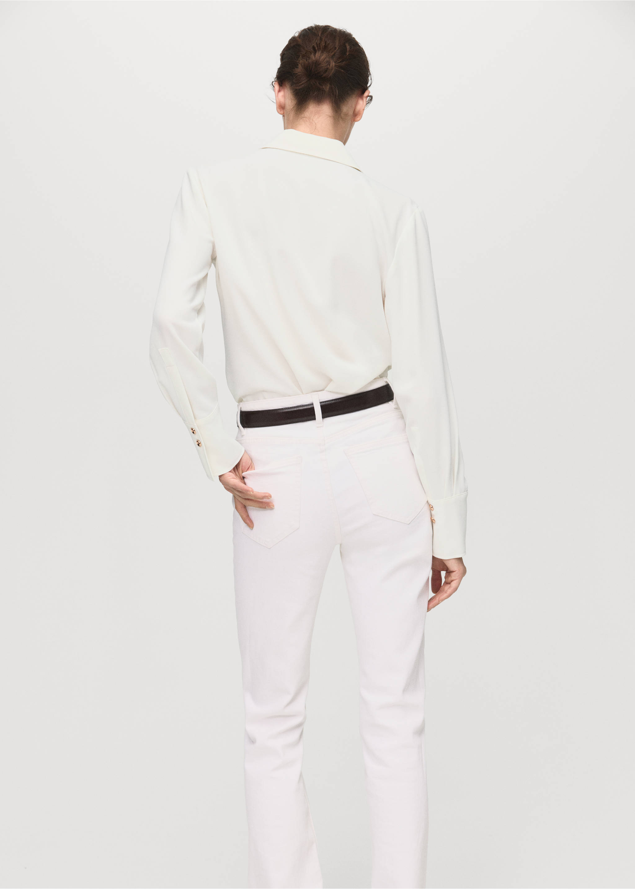 Shirt with jewel buttons - Reverse of the article, Off White. Ref: 17065804-00.