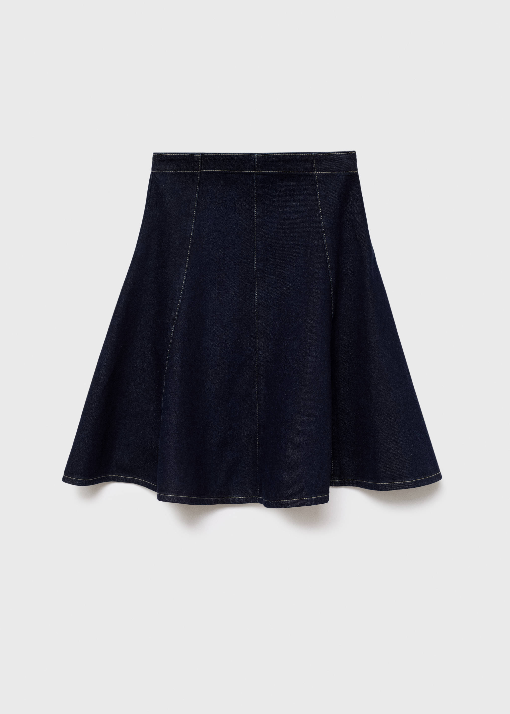 Gonna midi denim cuciture - Articolo senza modello