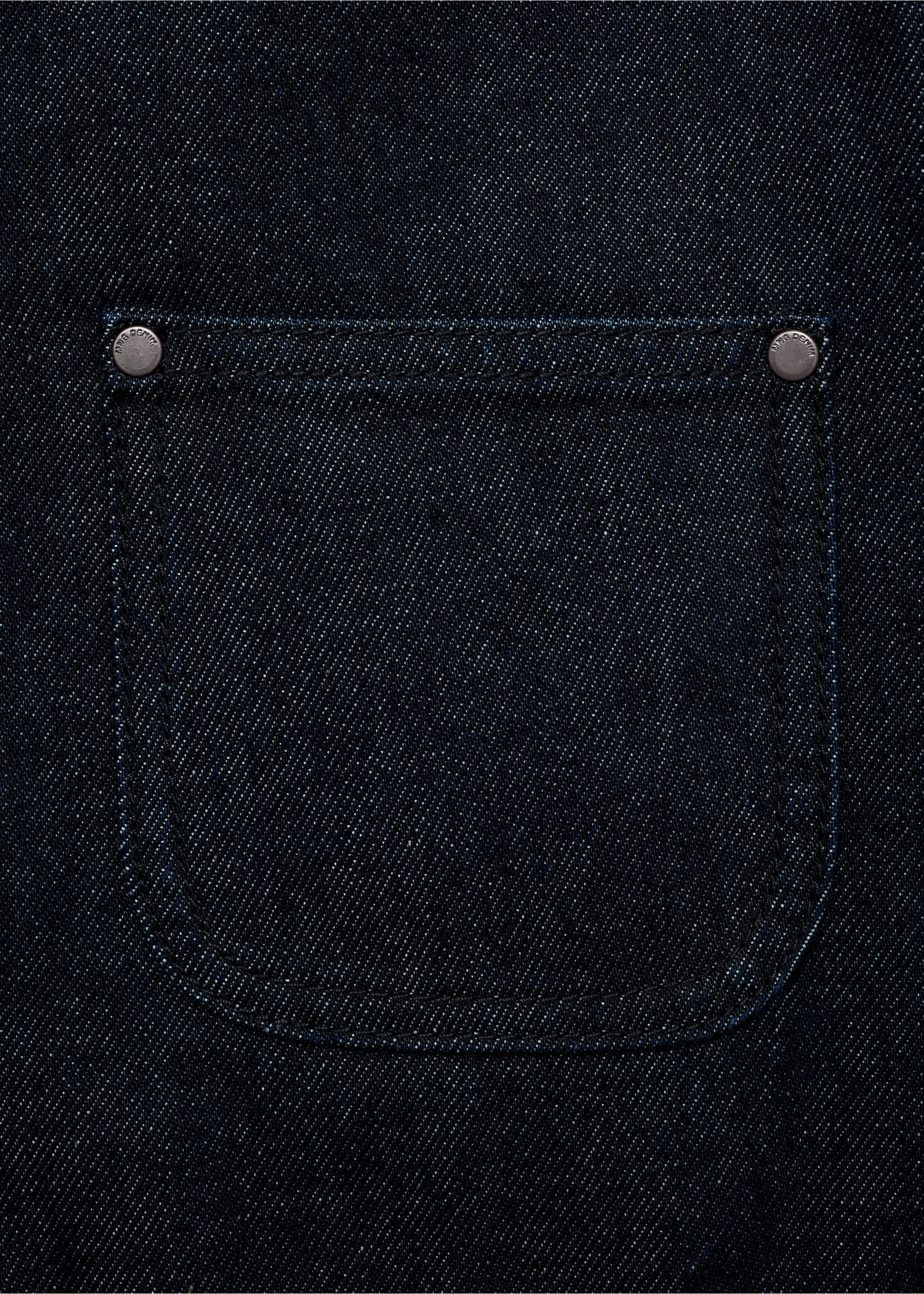 Veste en jean col en cuir synthétique - Détail de l'article 0, Bleu. Ref: 17065812-00.