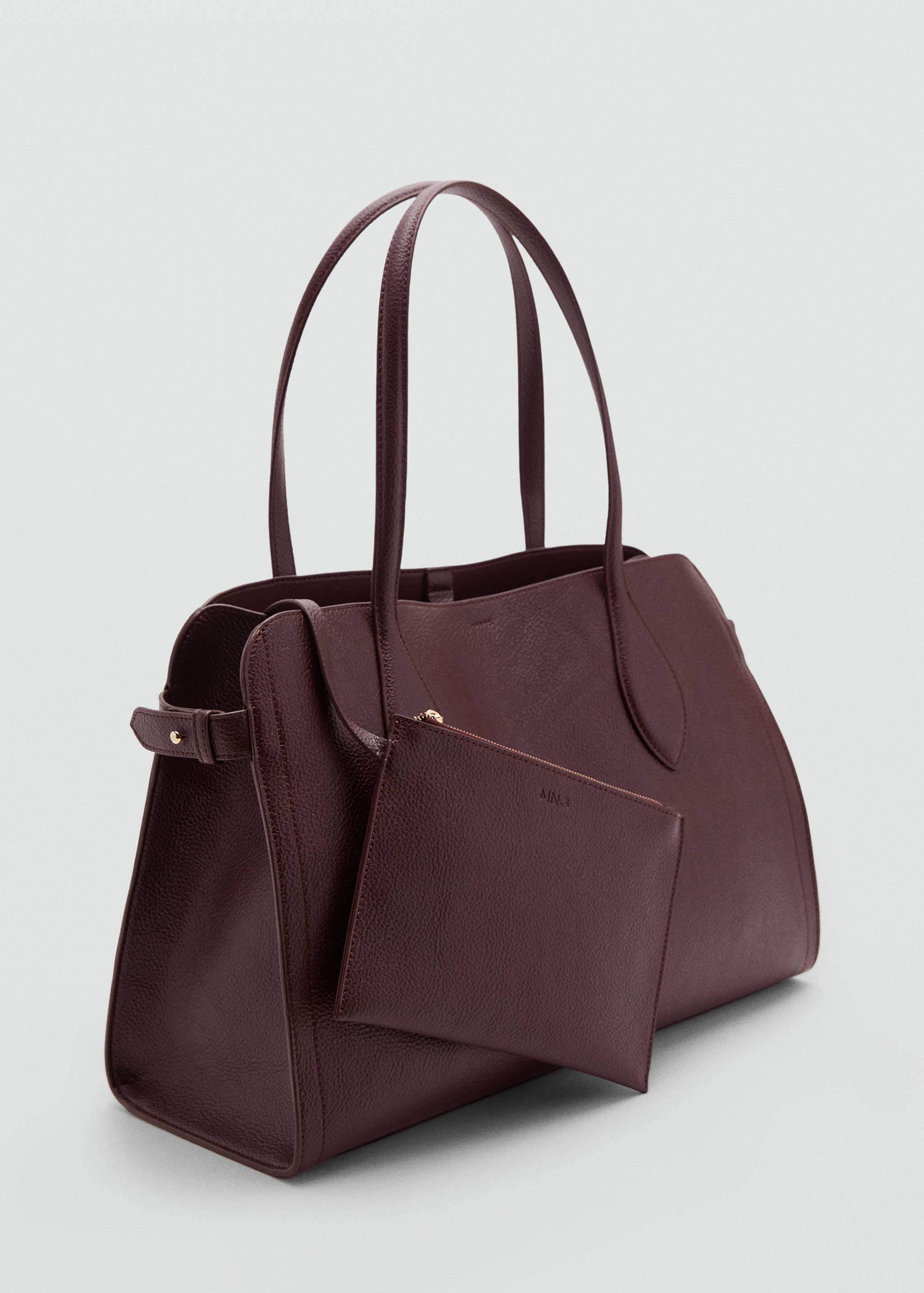Bolso medio efecto piel abatanada - Plano medio