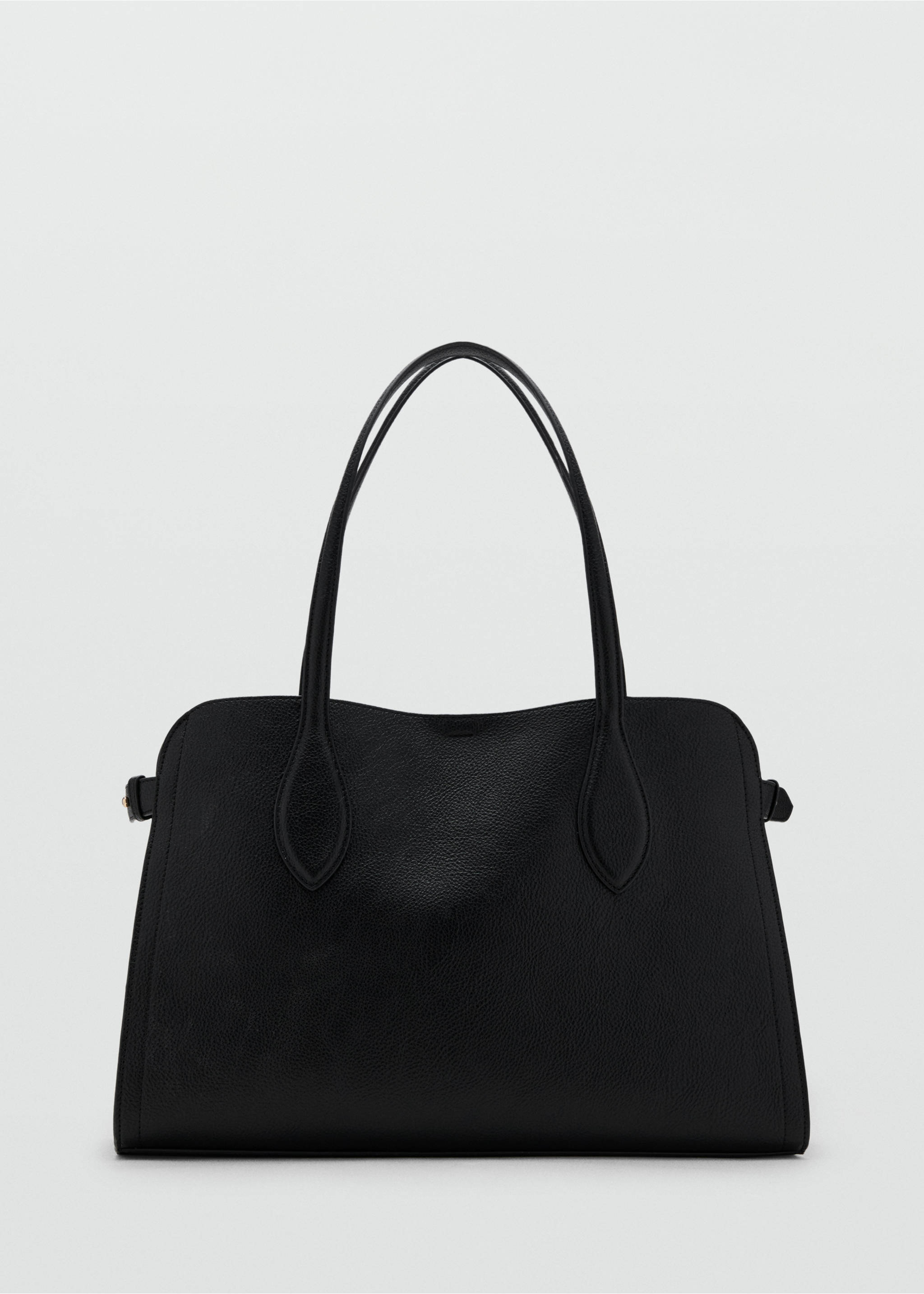 Mittlere Tasche mit Narbenleder-Effekt - Artikel ohne Model, Schwarz. Ref: 17065815-00.