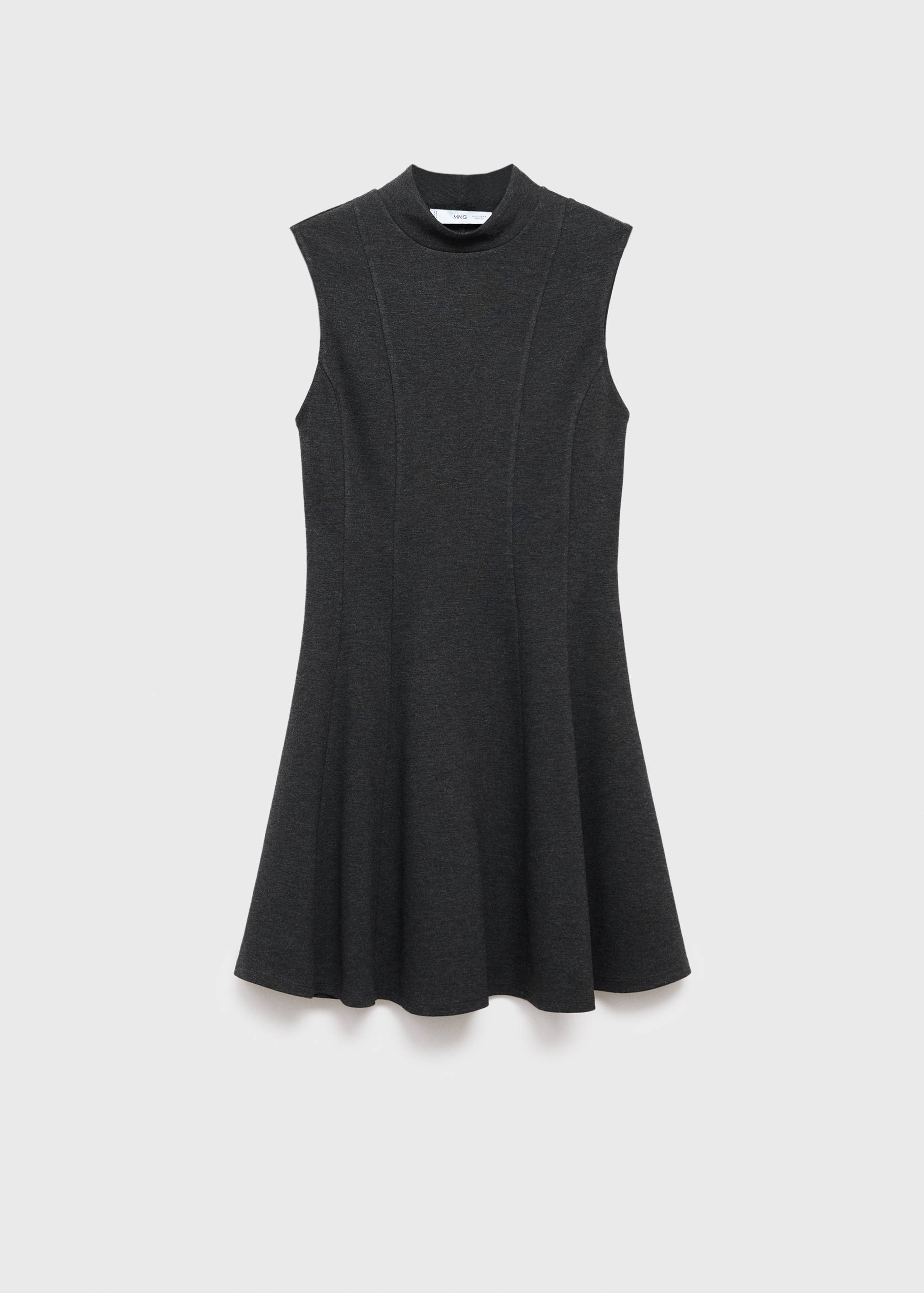 Kleid mit Perkins-Kragen und Nähten - Artikel ohne Model