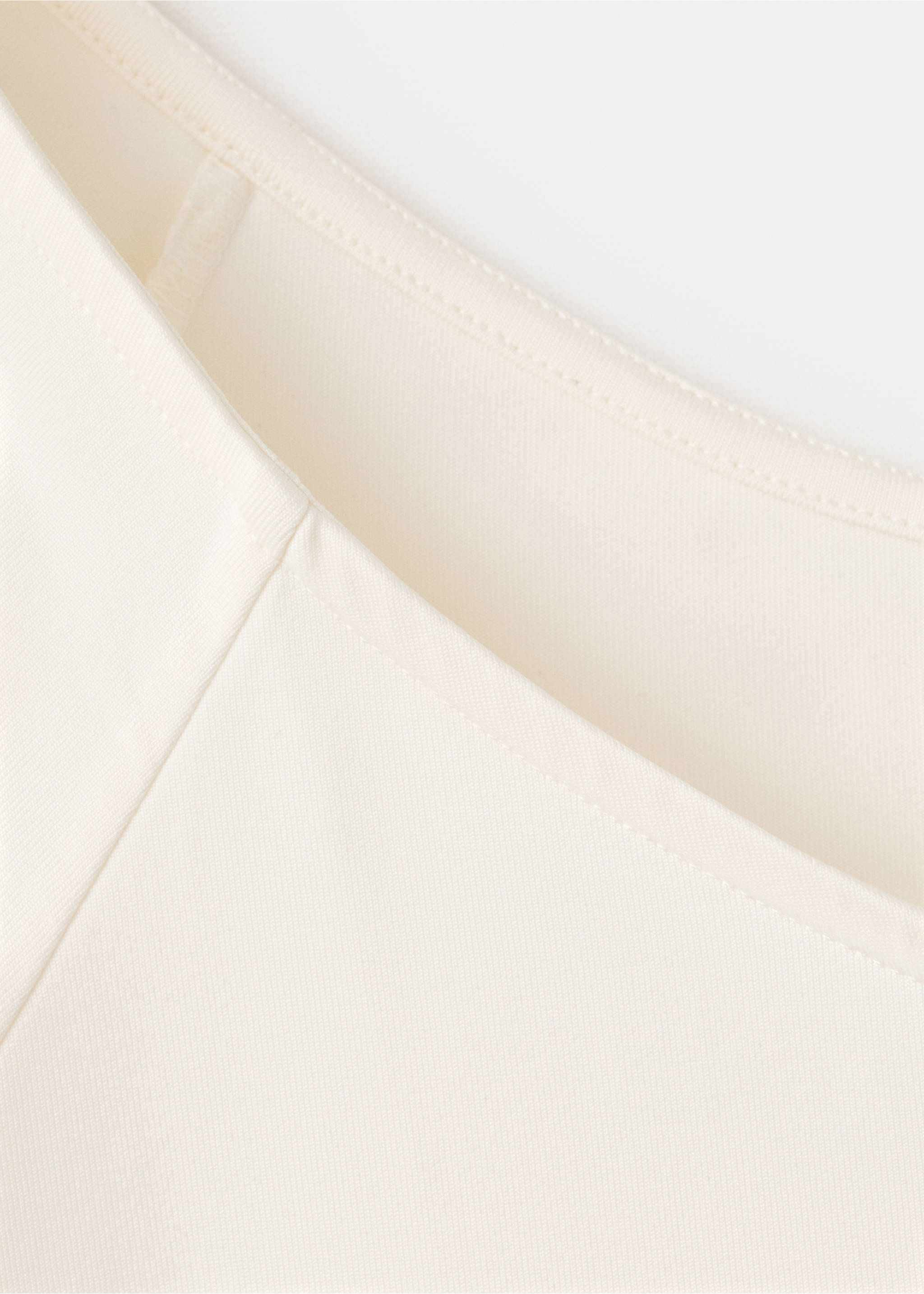 Three-quarter sleeve t-shirt - Details of the article 8, Ecru. Ref: 17065820-00.