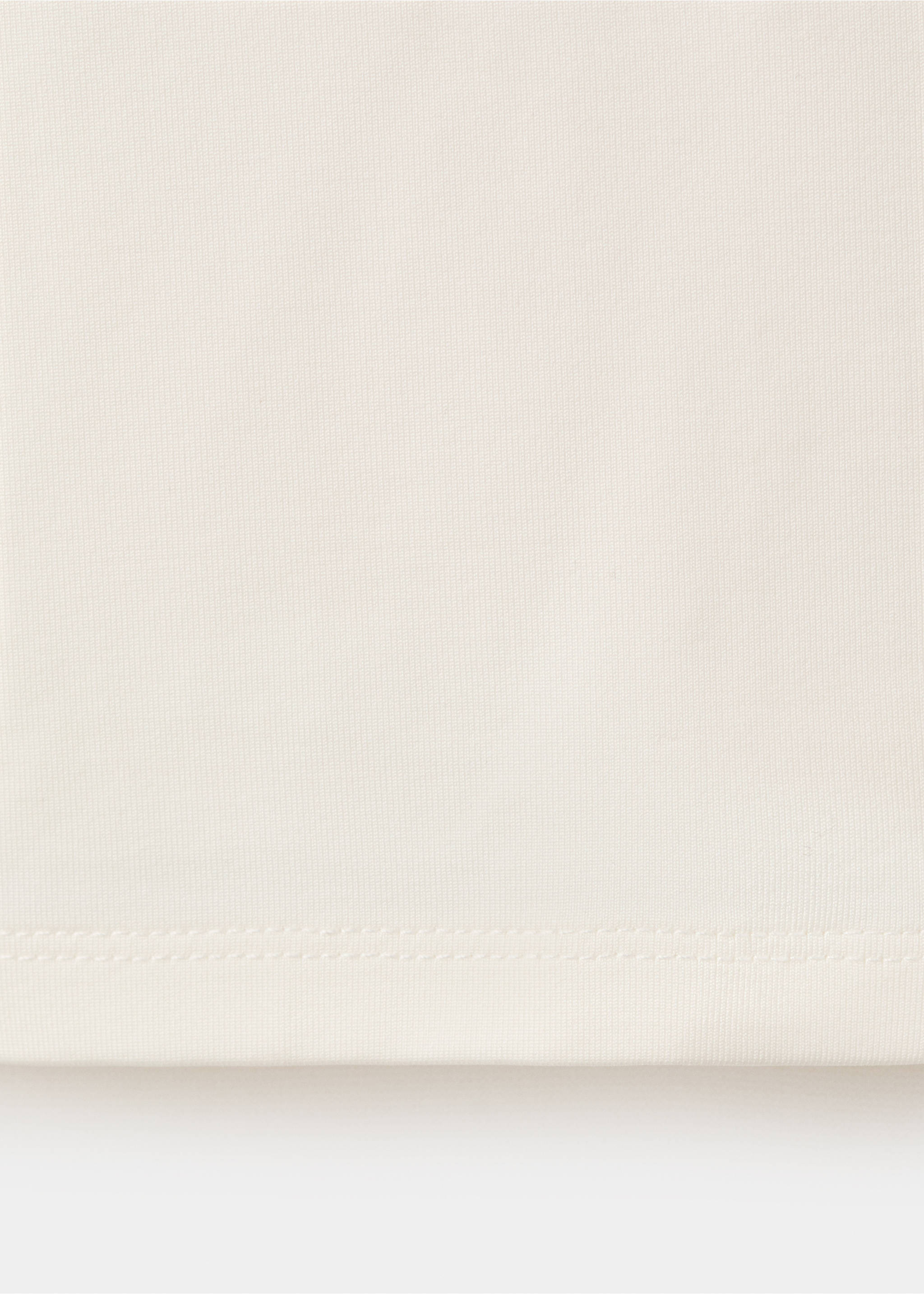 Three-quarter sleeve t-shirt - Details of the article 0, Ecru. Ref: 17065820-00.