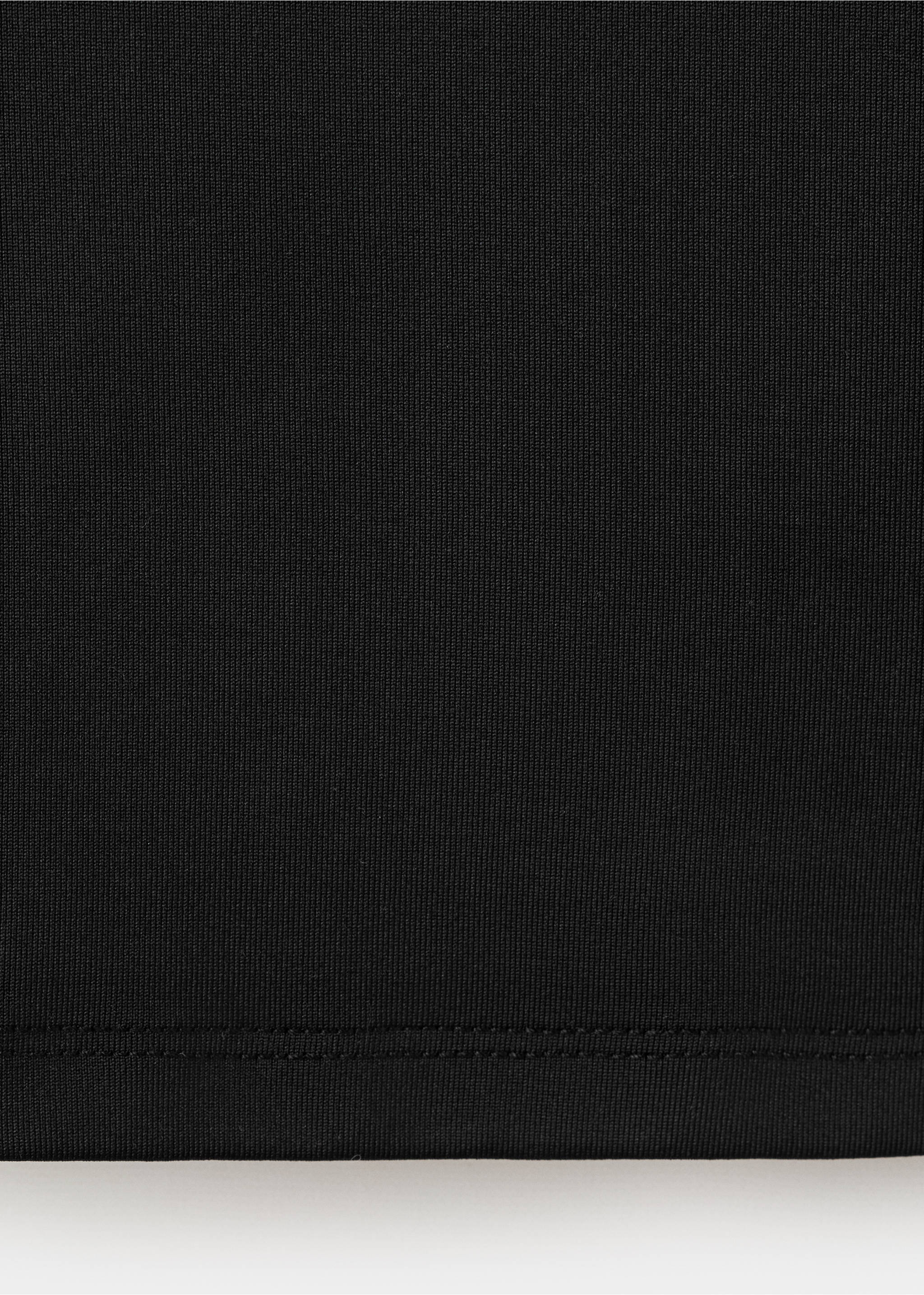 Three-quarter sleeve t-shirt - Details of the article 8, Black. Ref: 17065820-00.