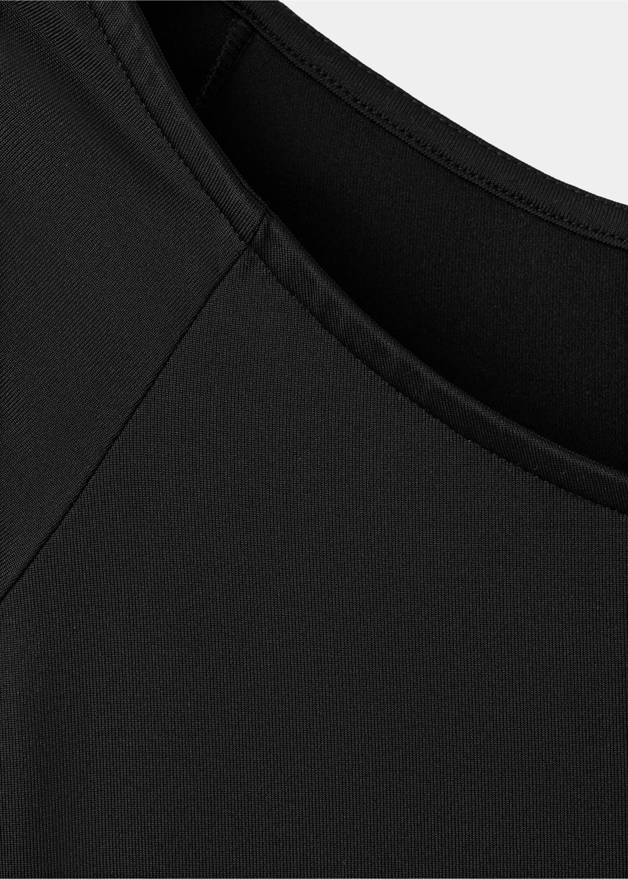 Three-quarter sleeve t-shirt - Details of the article 0, Black. Ref: 17065820-00.