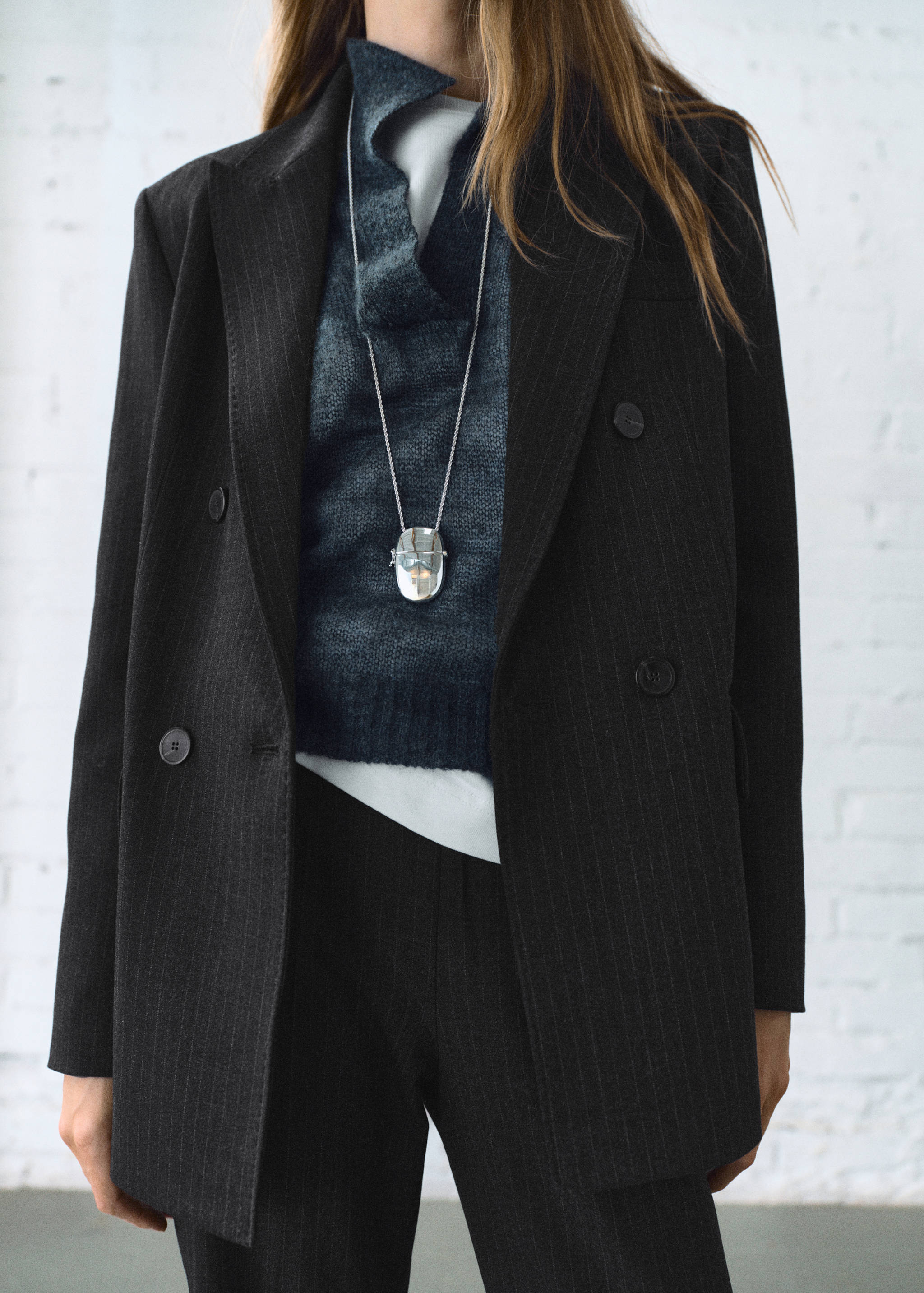Blazer completo gessato - Piano medio