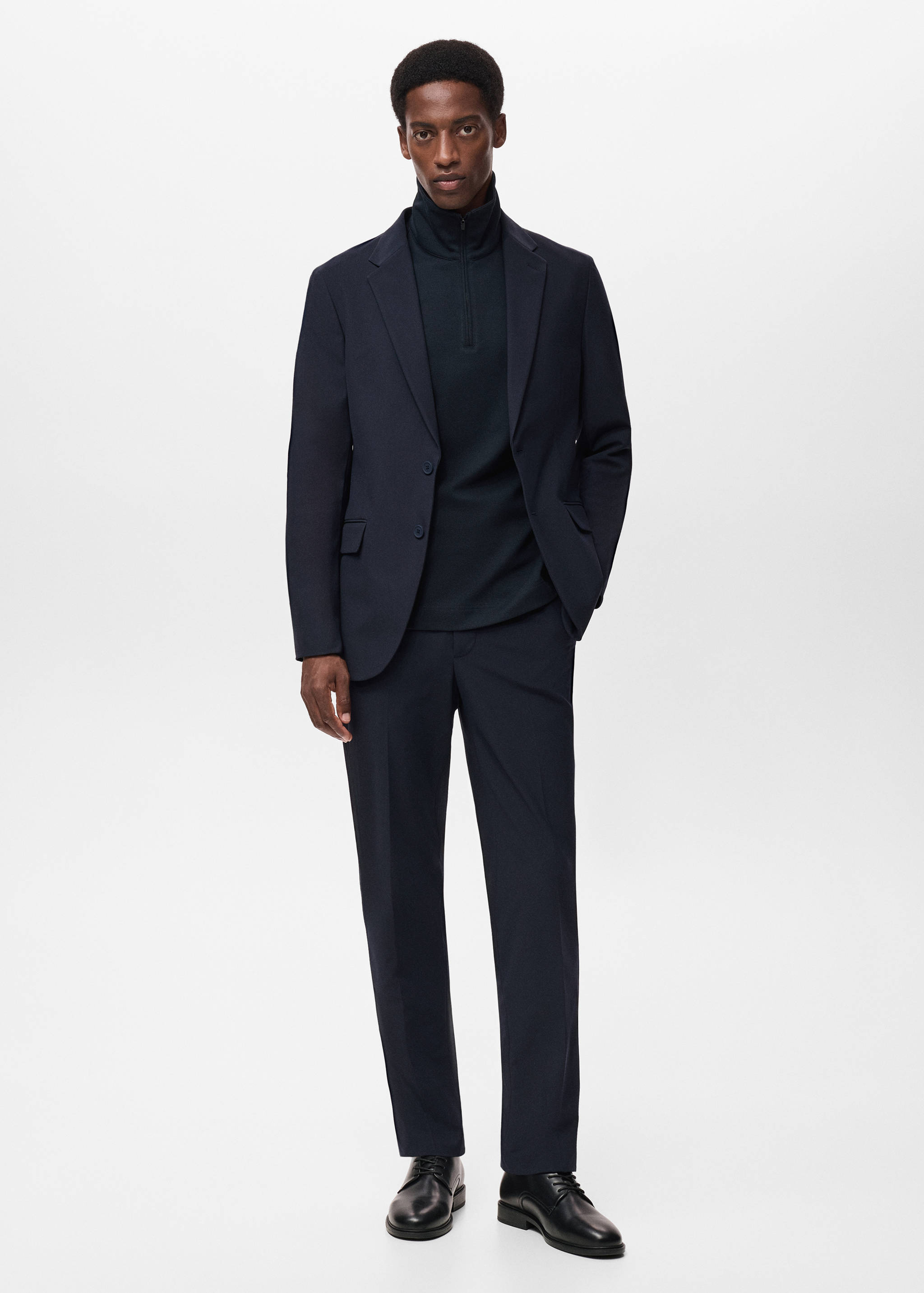 Zurich slim-fit Thermolite® suit trousers - General plane