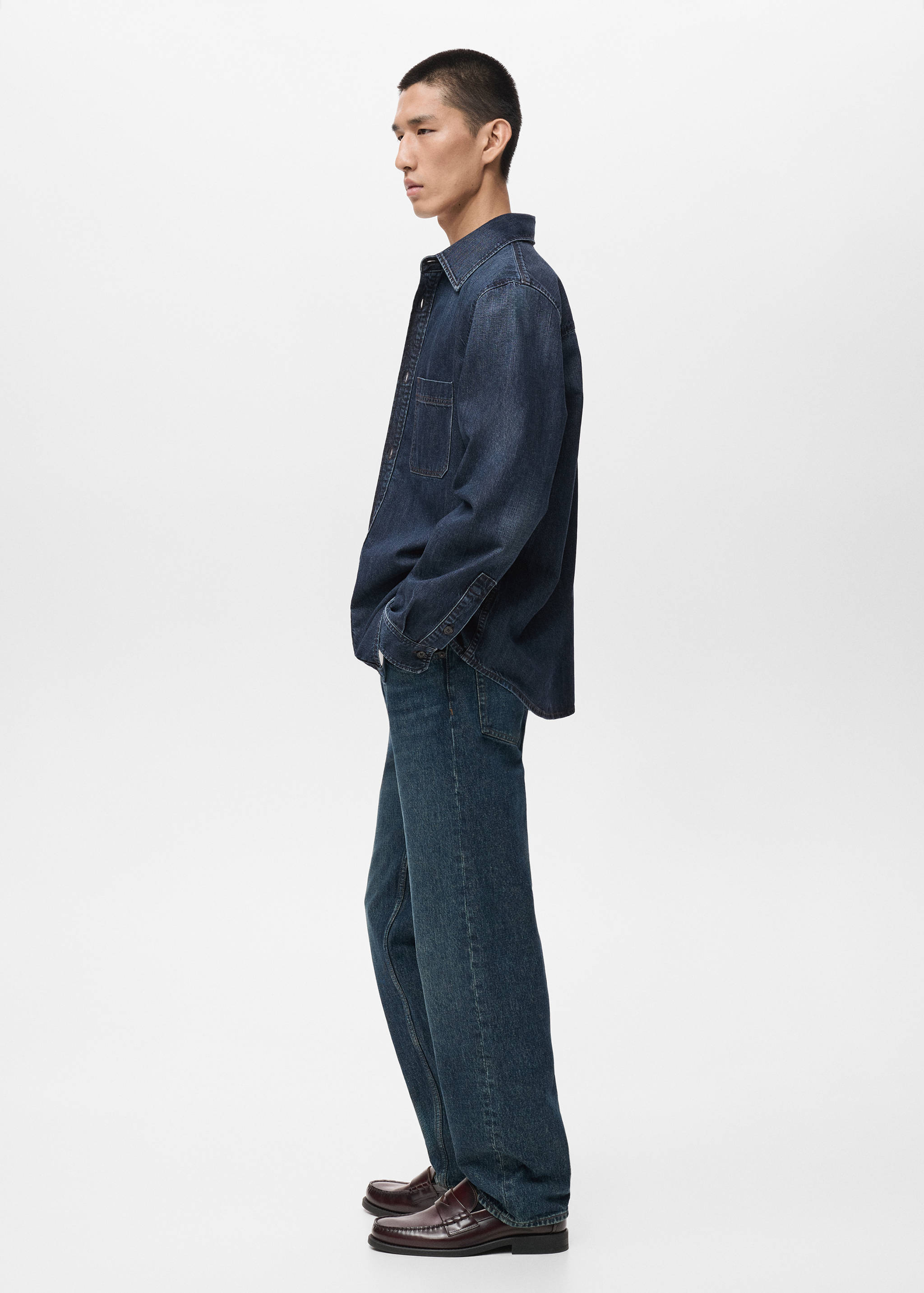 Pocket denim overshirt - Details of the article 2