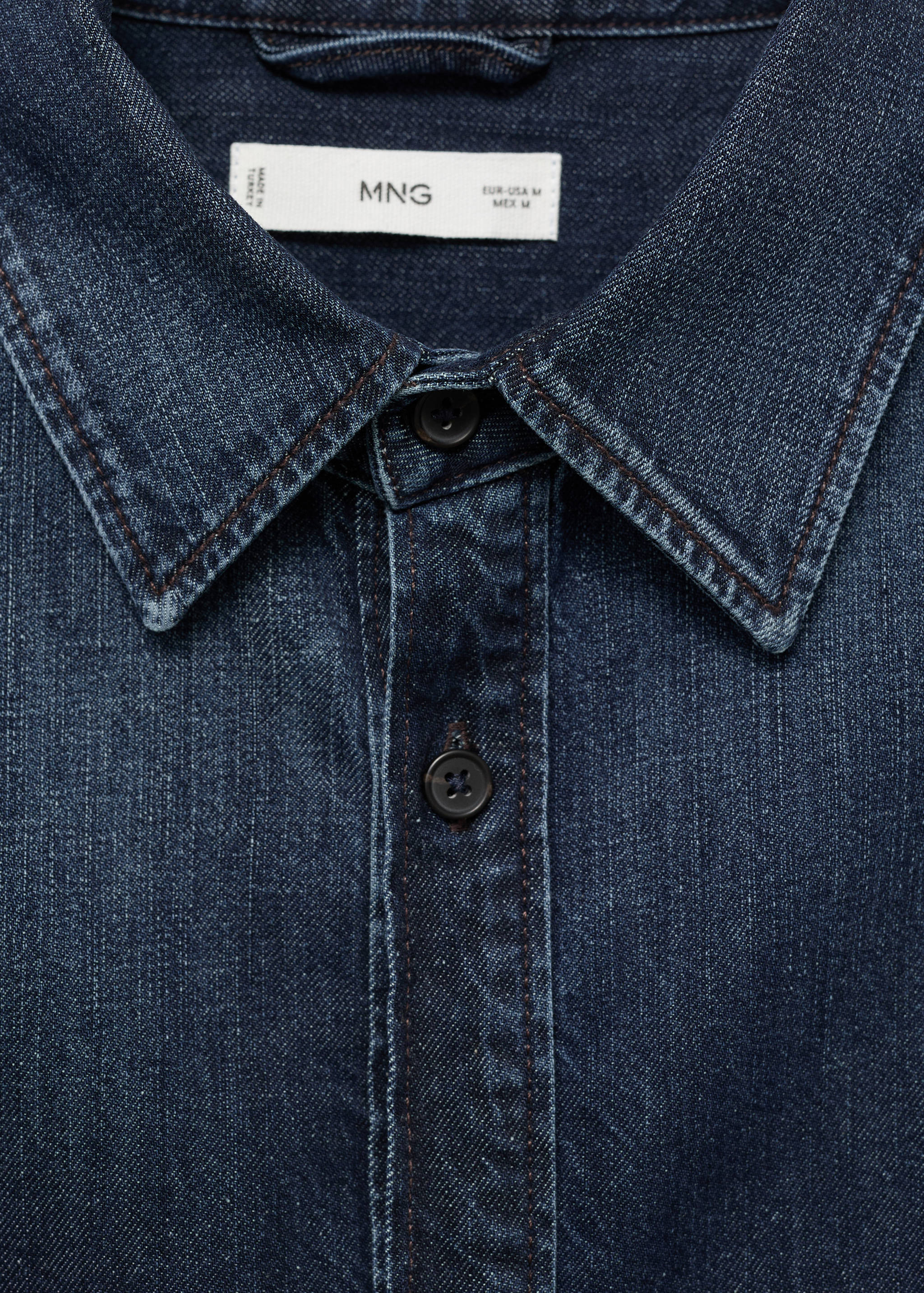 Pocket denim overshirt - Details of the article 8