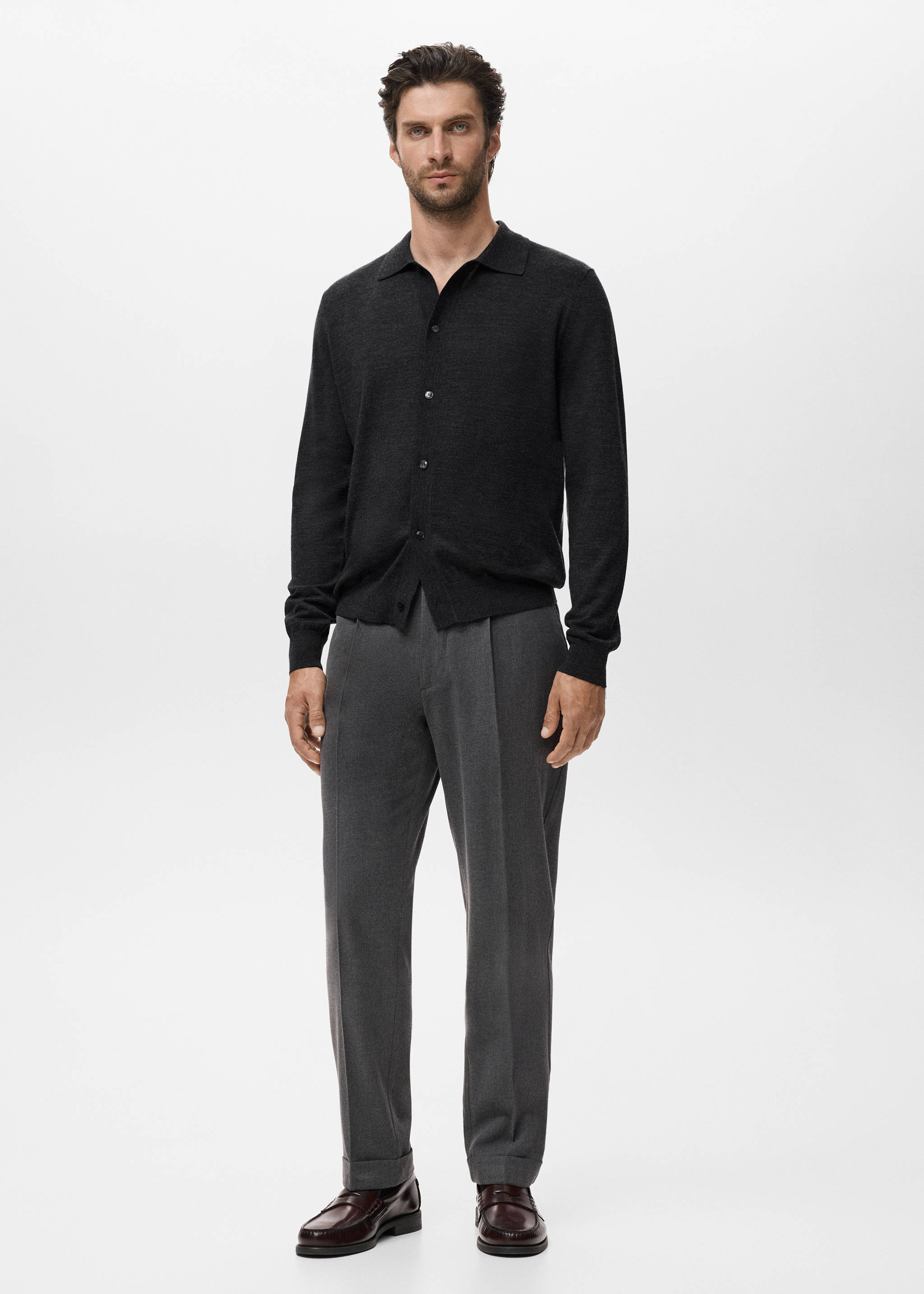 Kardigan 100% vlna merino - Celkový náhled
