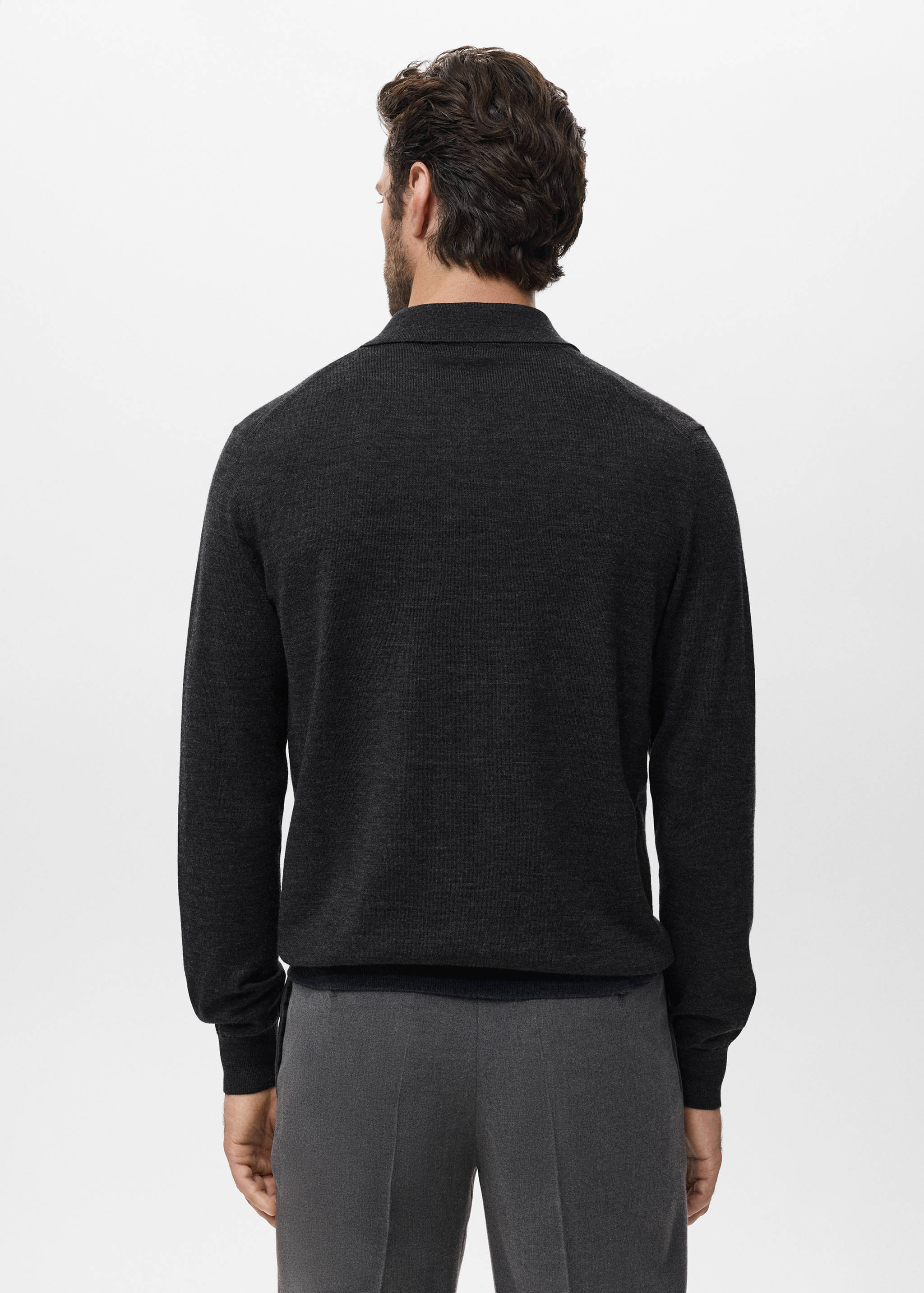 Kardigan 100% vlna merino - Zadní strana zboží