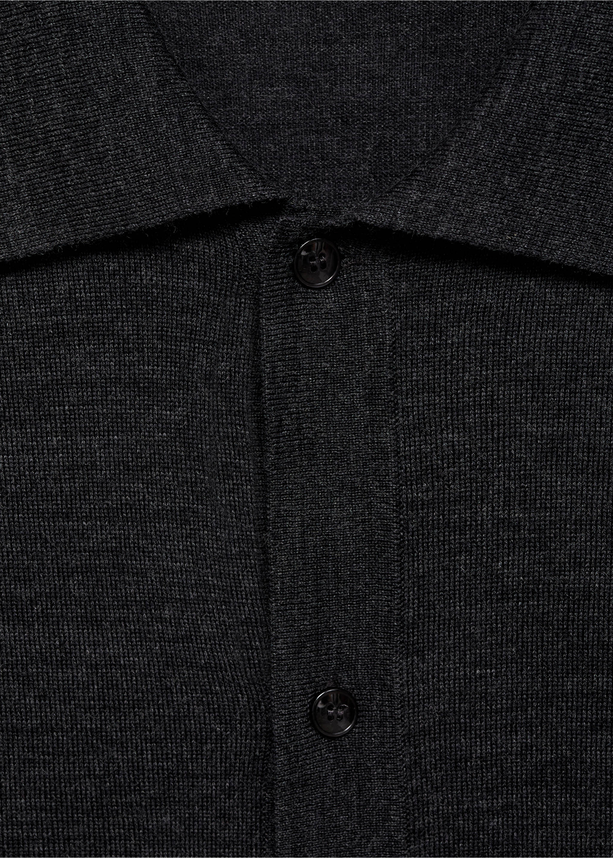 Kardigan 100% vlna merino - Detail zboží 8, Tmavě šedá vigore. Ref: 17065972-00.