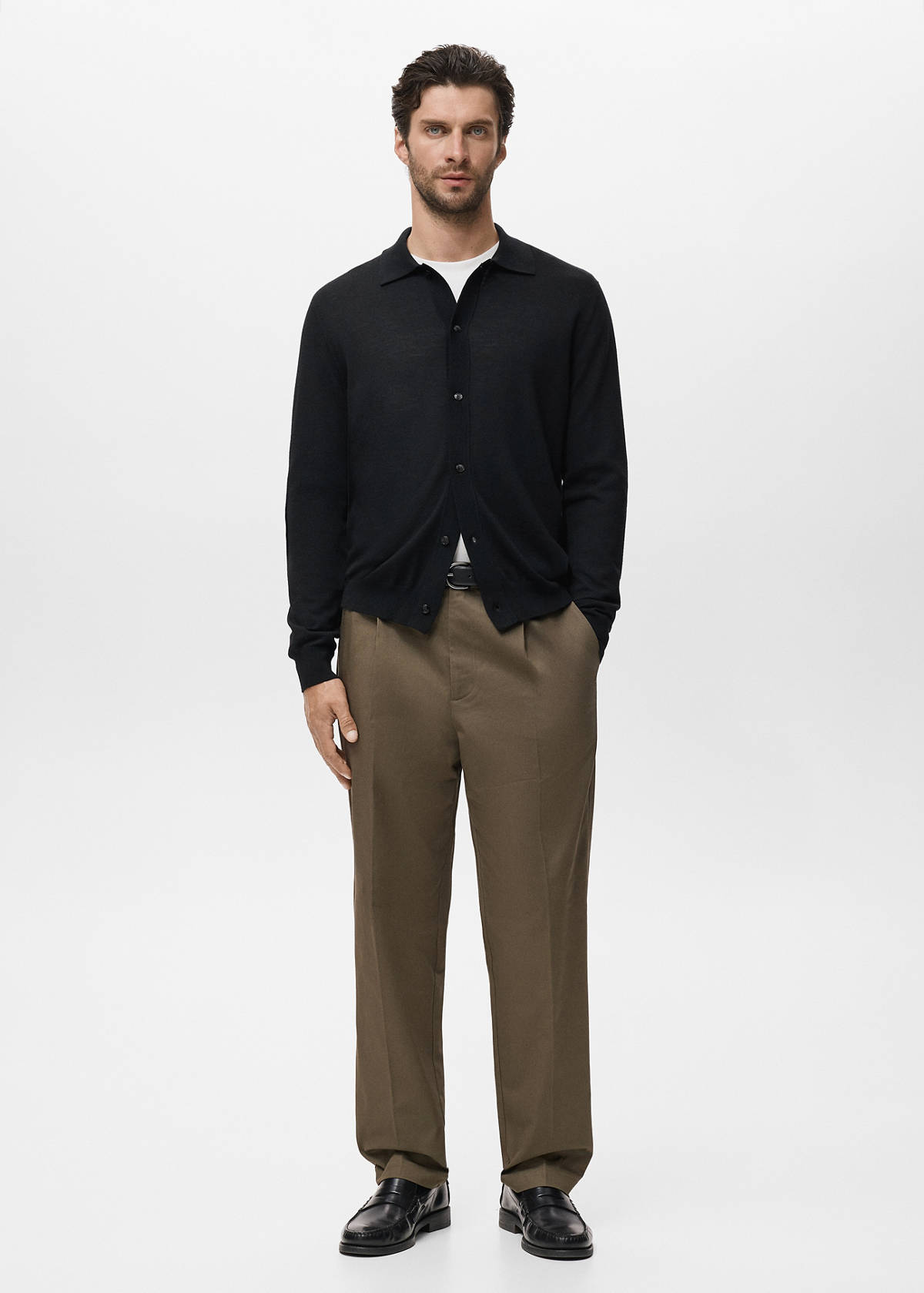 100% merino wool cardigan