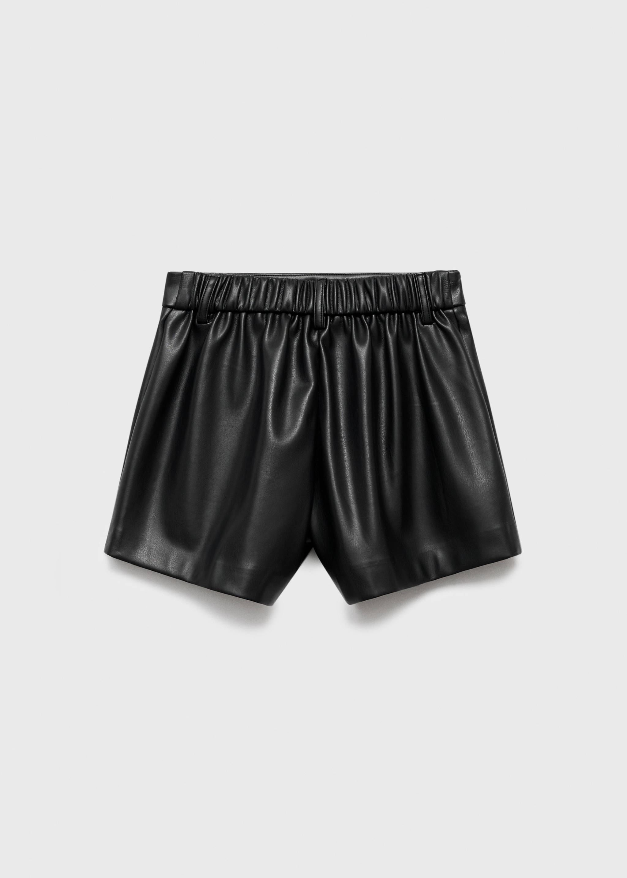 Leather-effect shorts - Reverse of the article