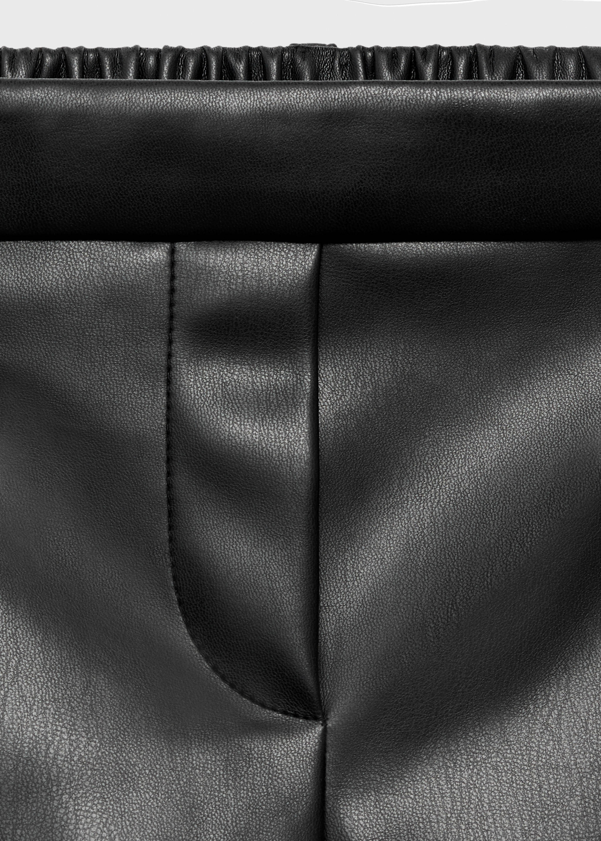 Leather-effect shorts - Details of the article 8