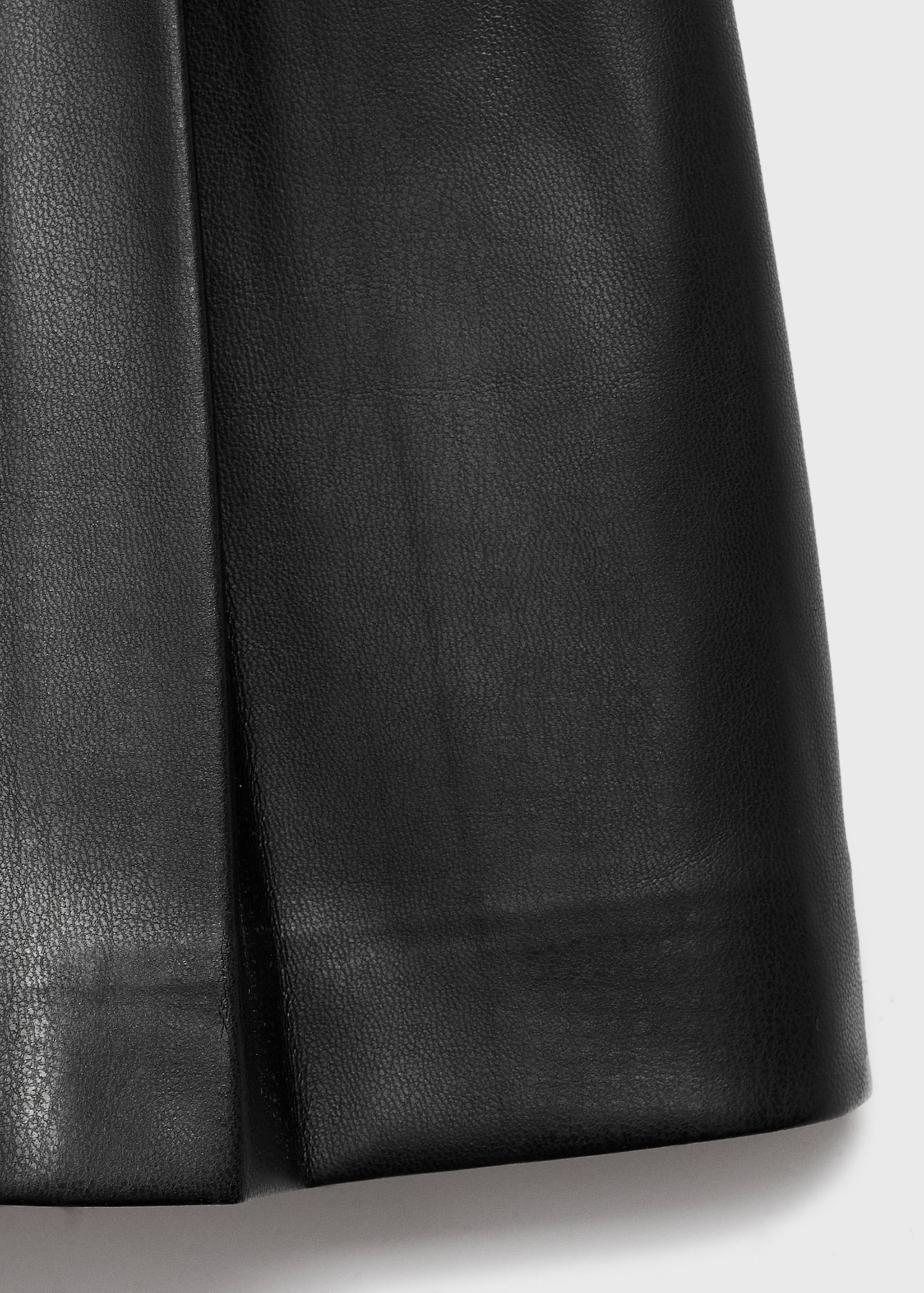 Leather-effect shorts - Details of the article 0