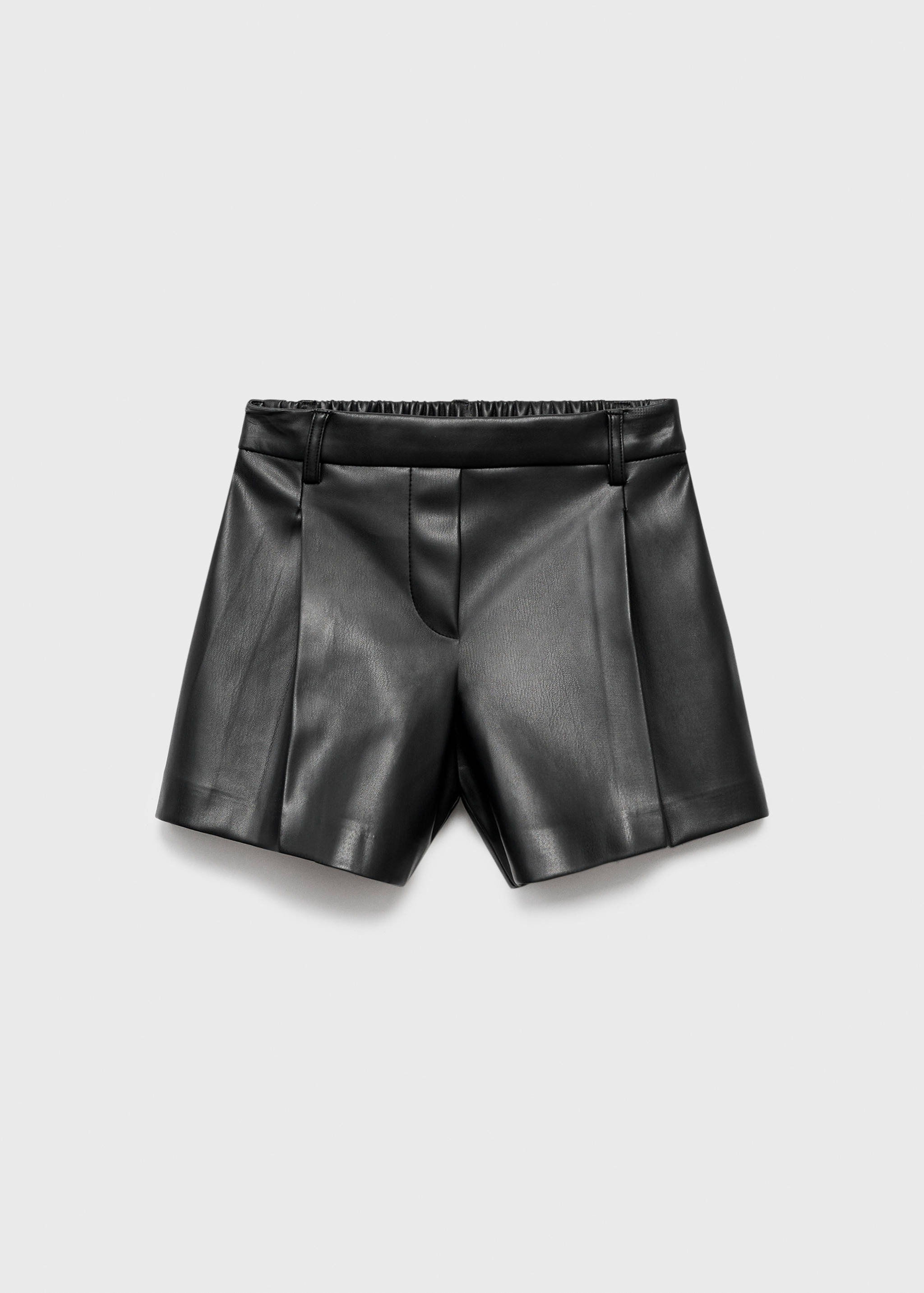 Leather-effect shorts - Article without model