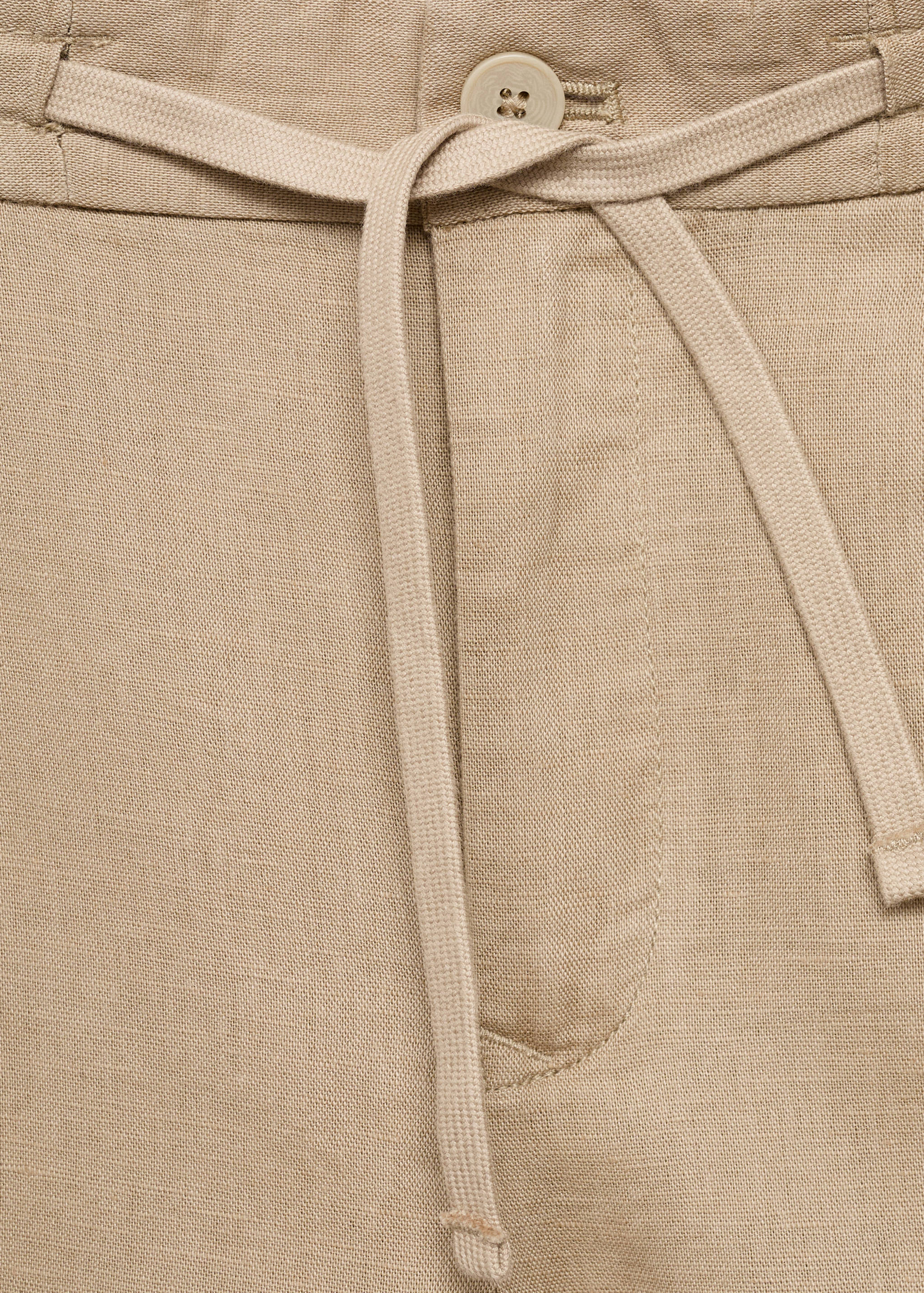 Slim-fit trousers with drawstring - Details of the article 8
