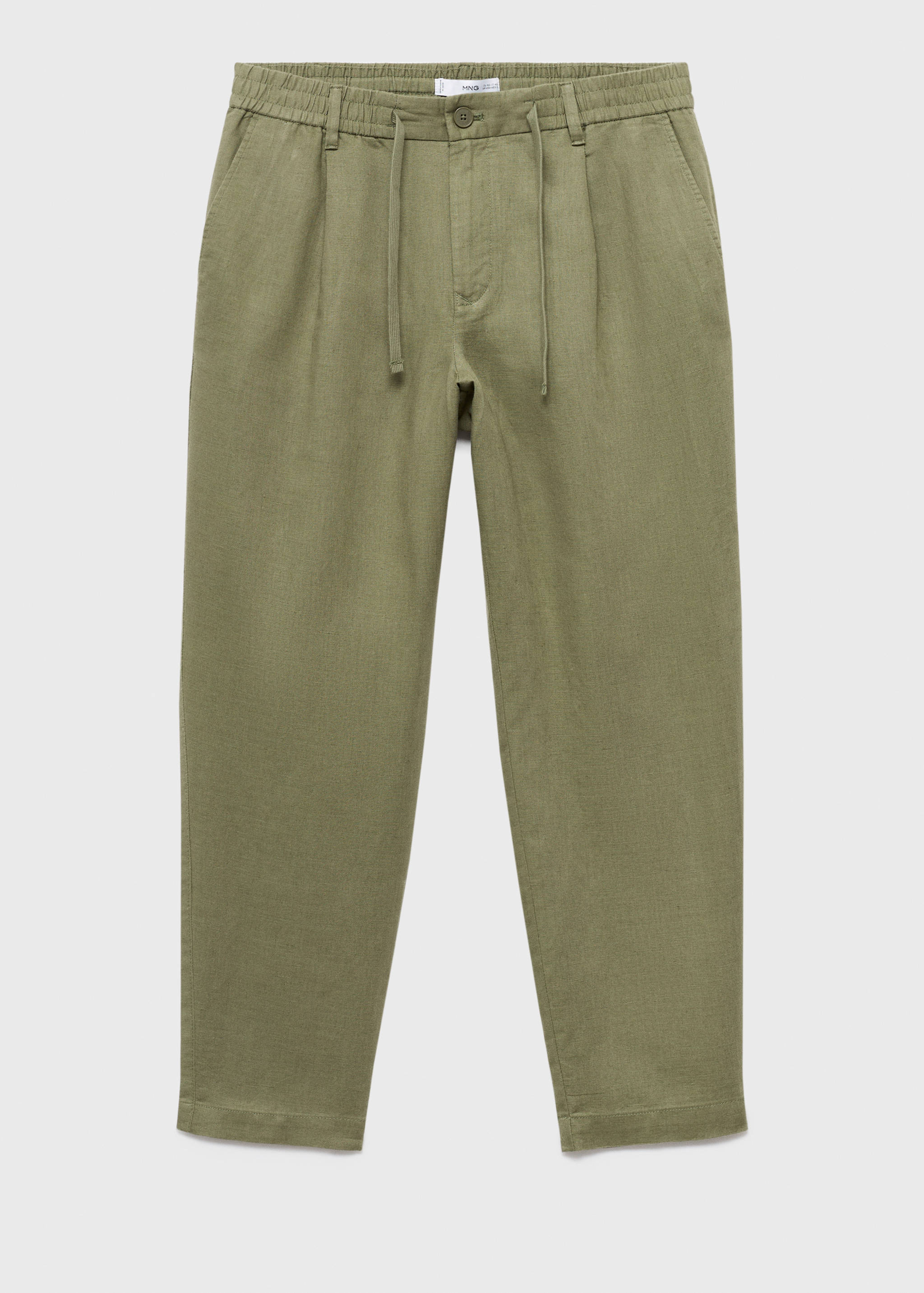 Slim-fit trousers with drawstring - Article without model