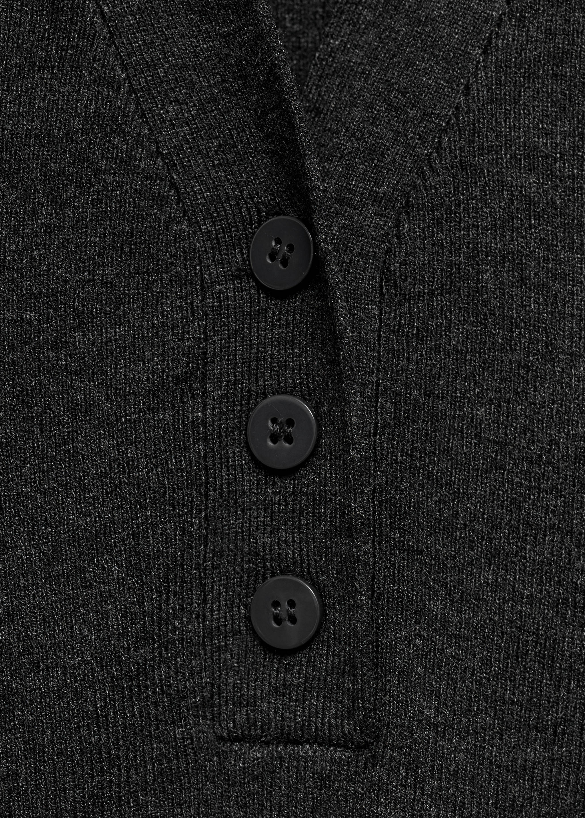 Fine-knit sweater with shirt collar - Details of the article 0