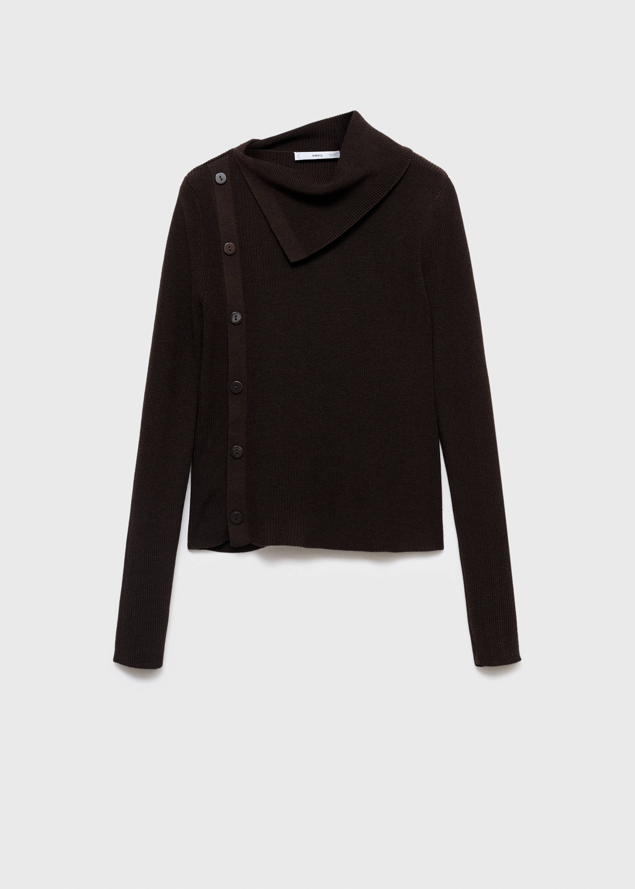 Pull col asymétrique boutons - Article sans modèle