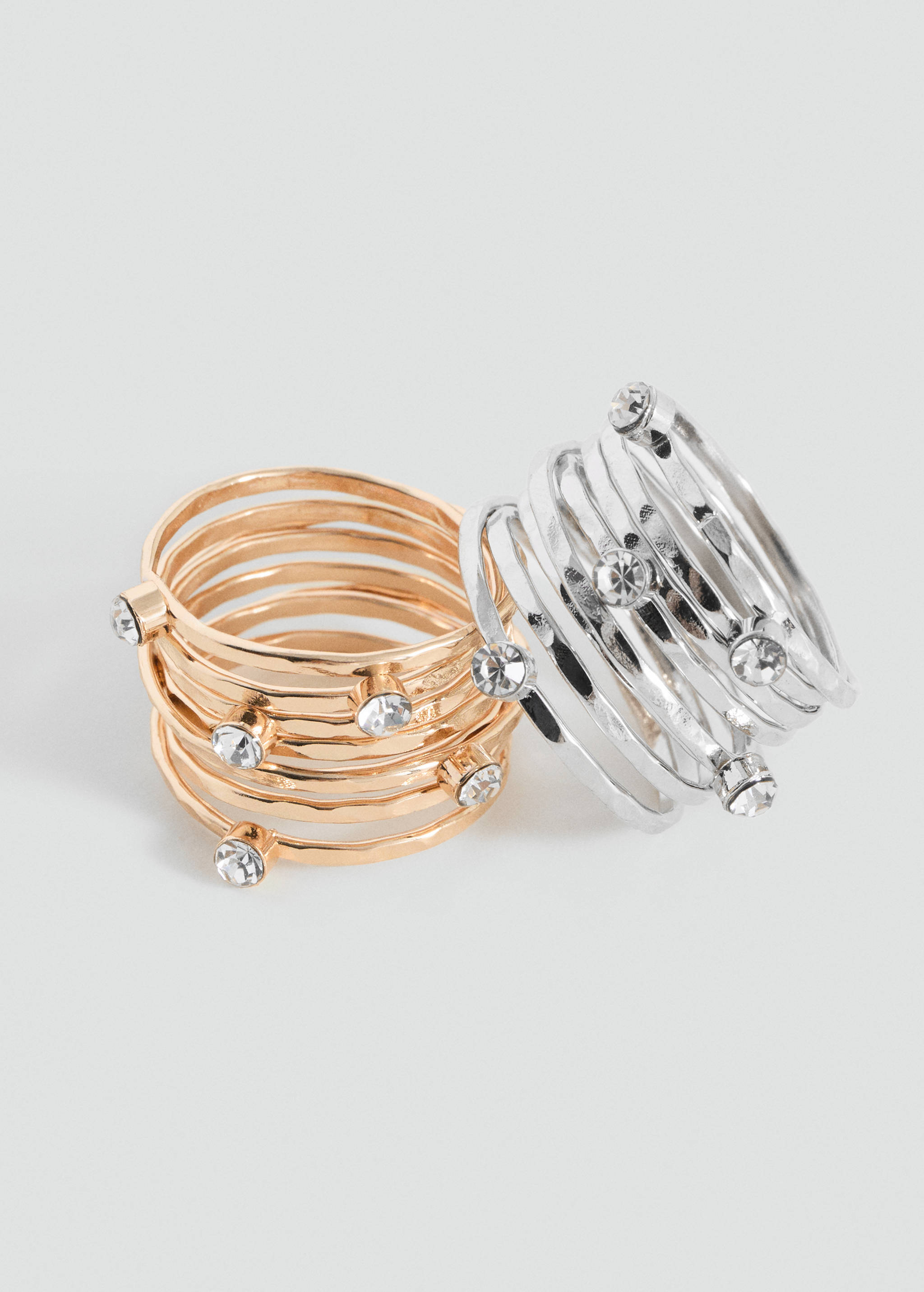 Lot 2 bagues cristaux - Plan moyen