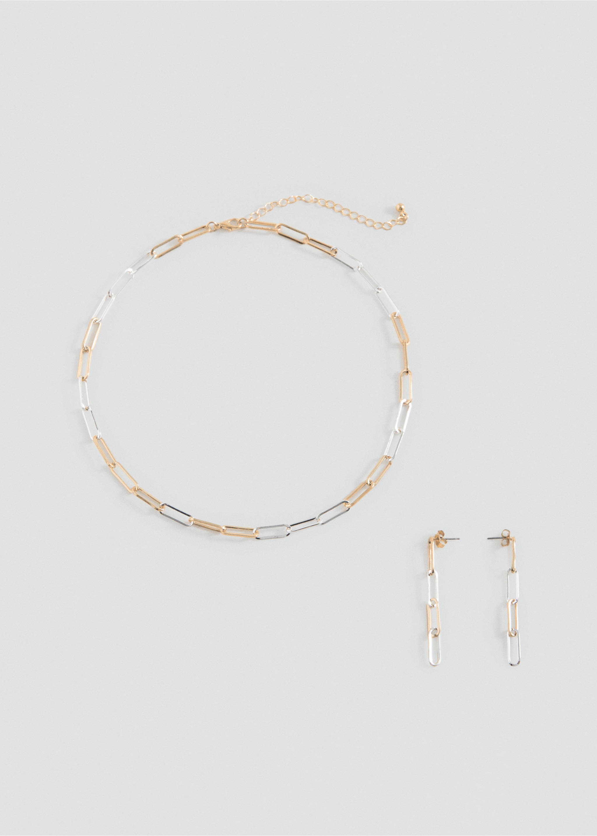 Necklace and earrings set - Article without model, Gold. Ref: 17065987-00.