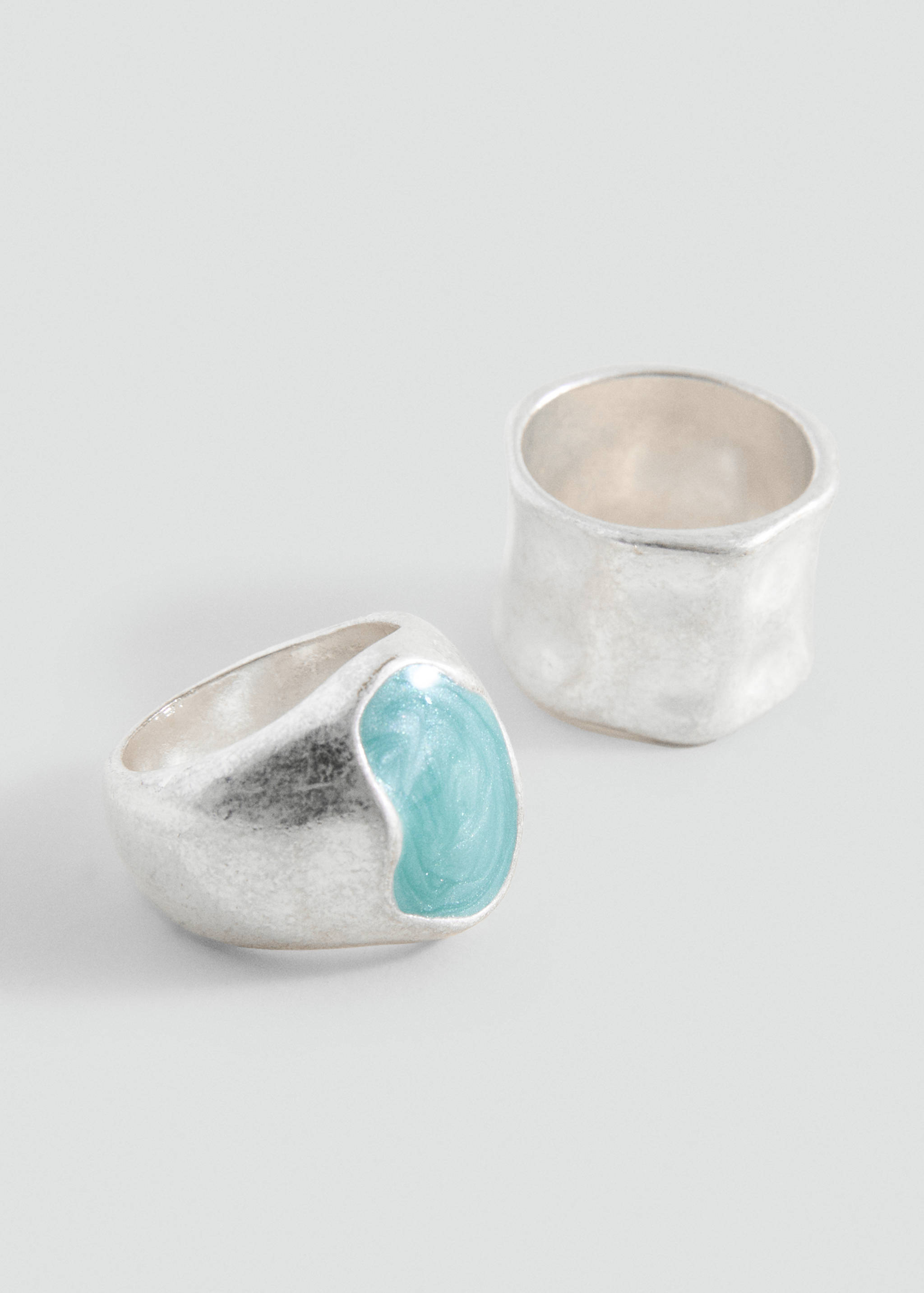 Pack 2 anillos abalorios - Plano medio
