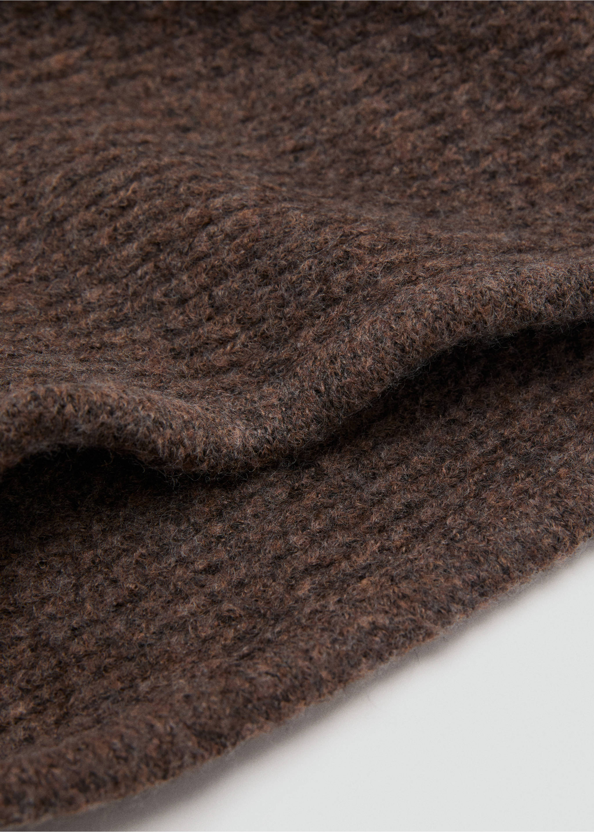 Knitted balaclava - Medium plane, Brown. Ref: 17065996-00.