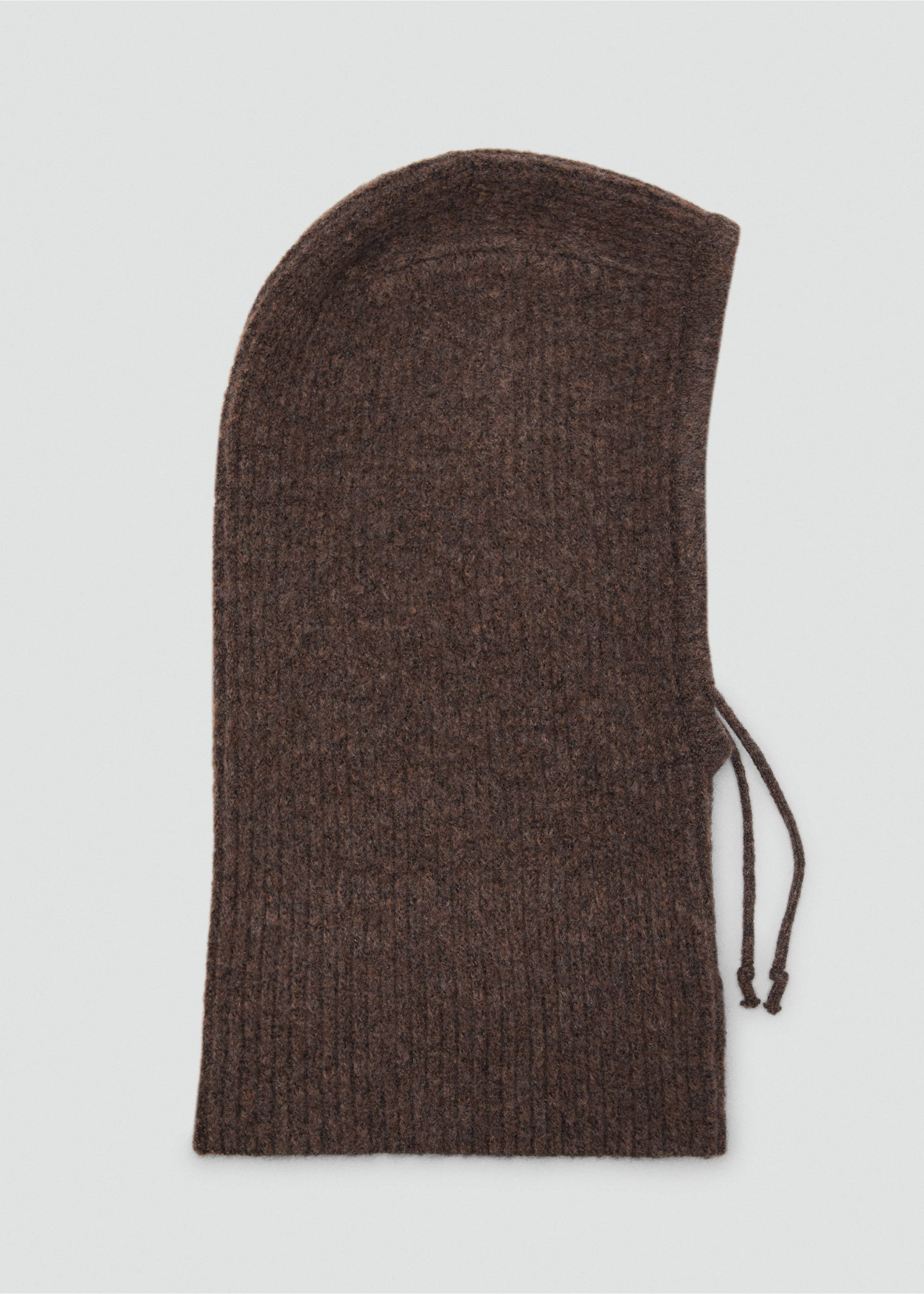 Knitted balaclava - Article without model, Brown. Ref: 17065996-00.