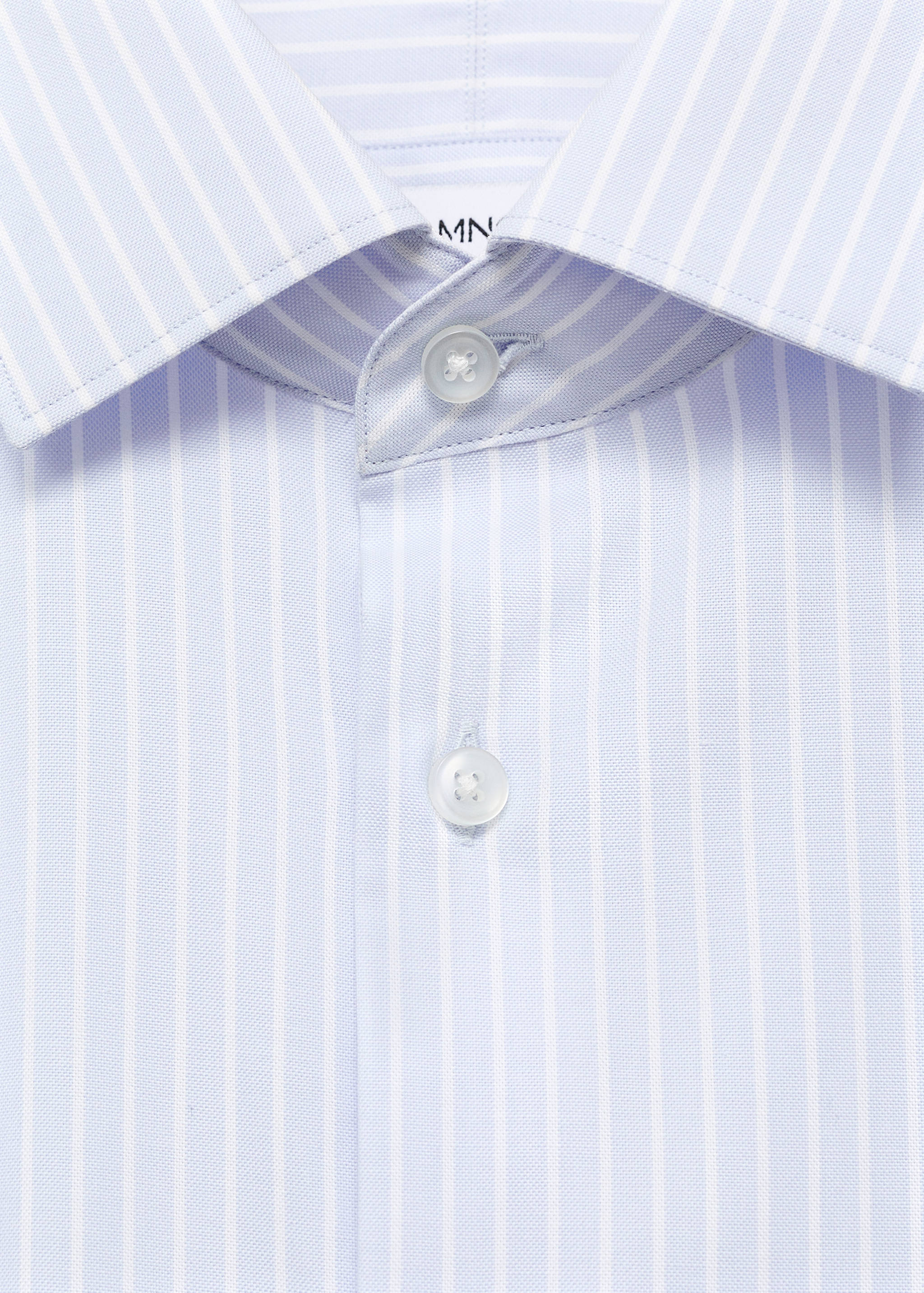 100% cotton striped slim-fit shirt - Details of the article 8