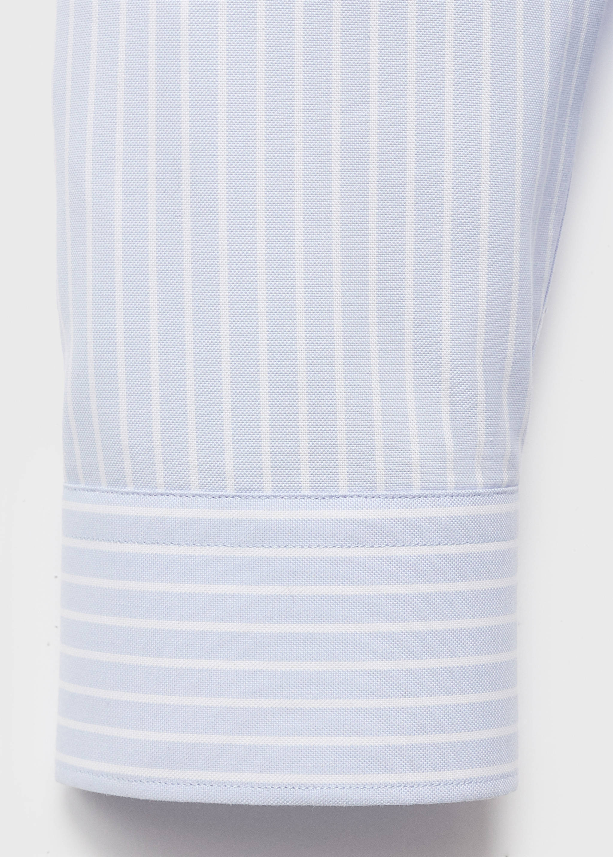 100% cotton striped slim-fit shirt - Details of the article 0