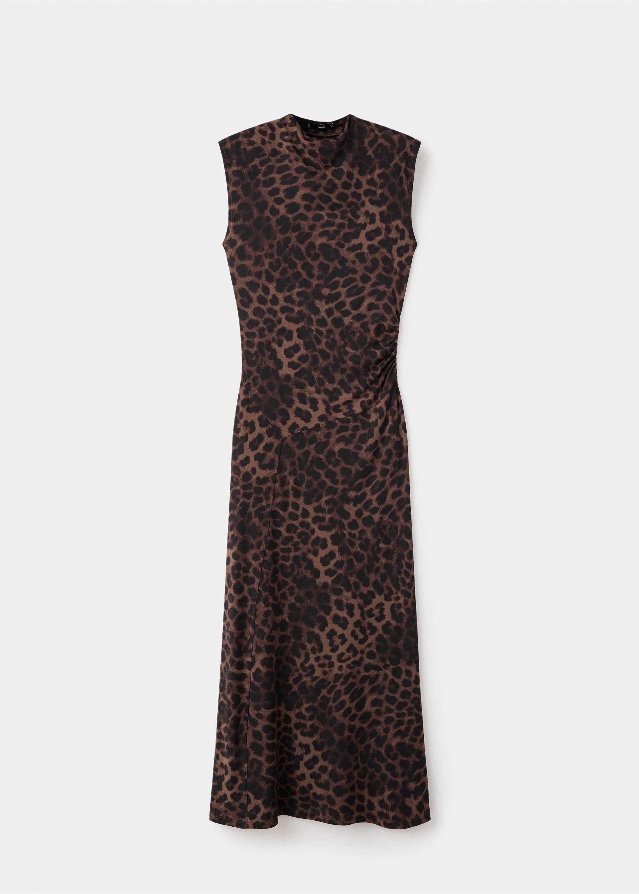Getailleerde jurk met luipaardprint - Artikel zonder model, Bruin. Ref: 17066003-00.