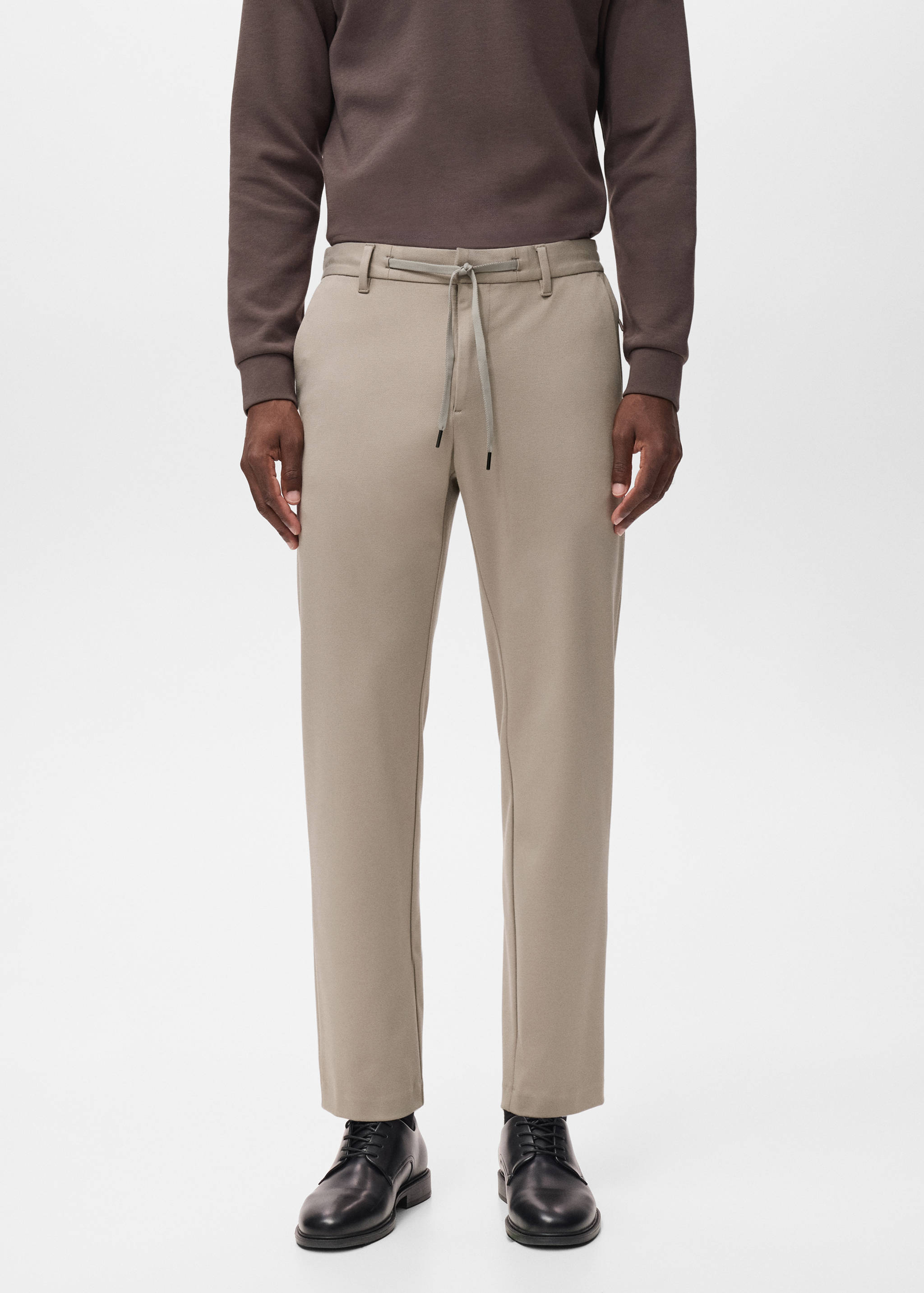 Παντελόνι slim fit comfort stretch κορδόνι - Μεσαίο πλάνο