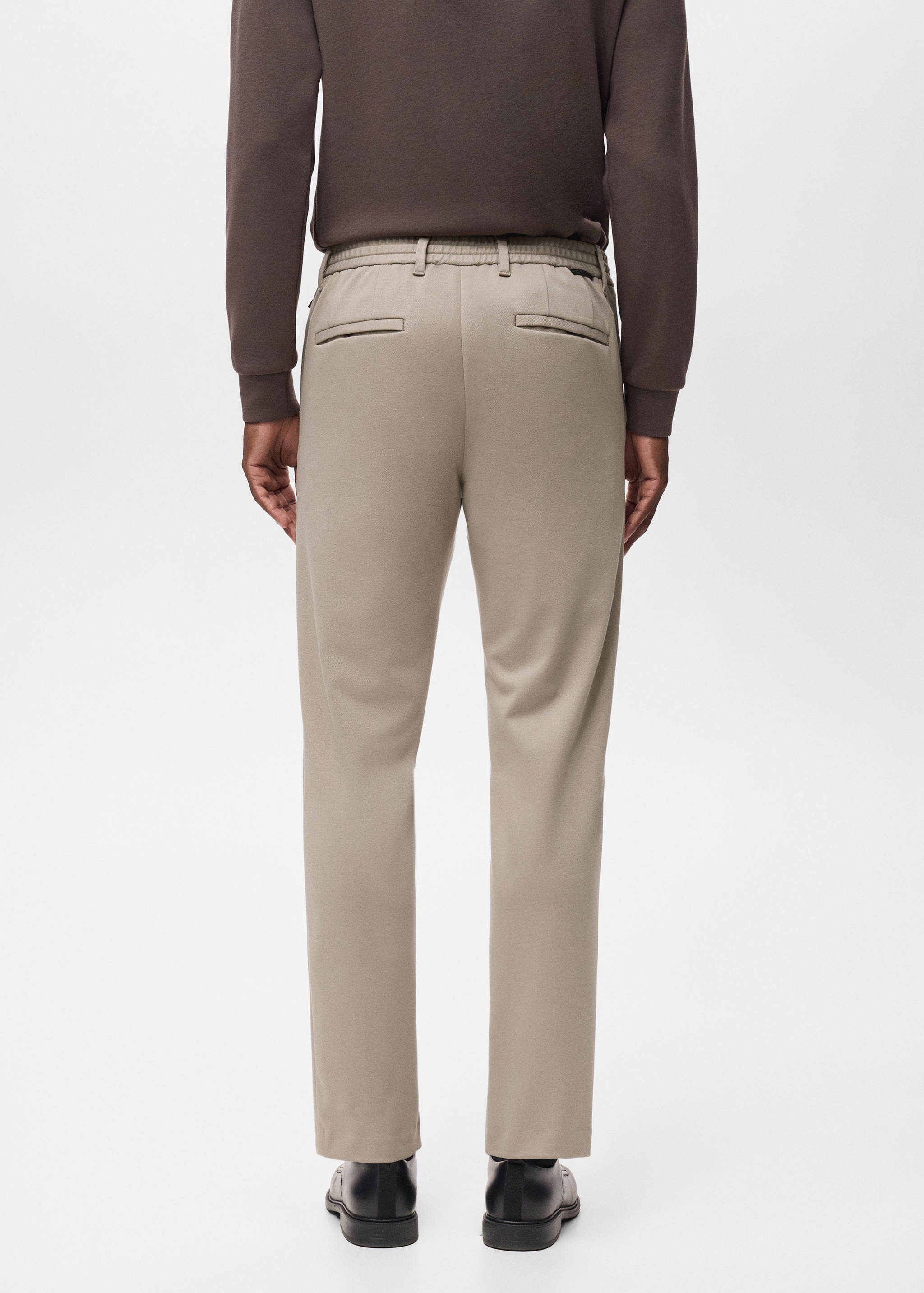 Παντελόνι slim fit comfort stretch κορδόνι - Πίσω όψη προϊόντος