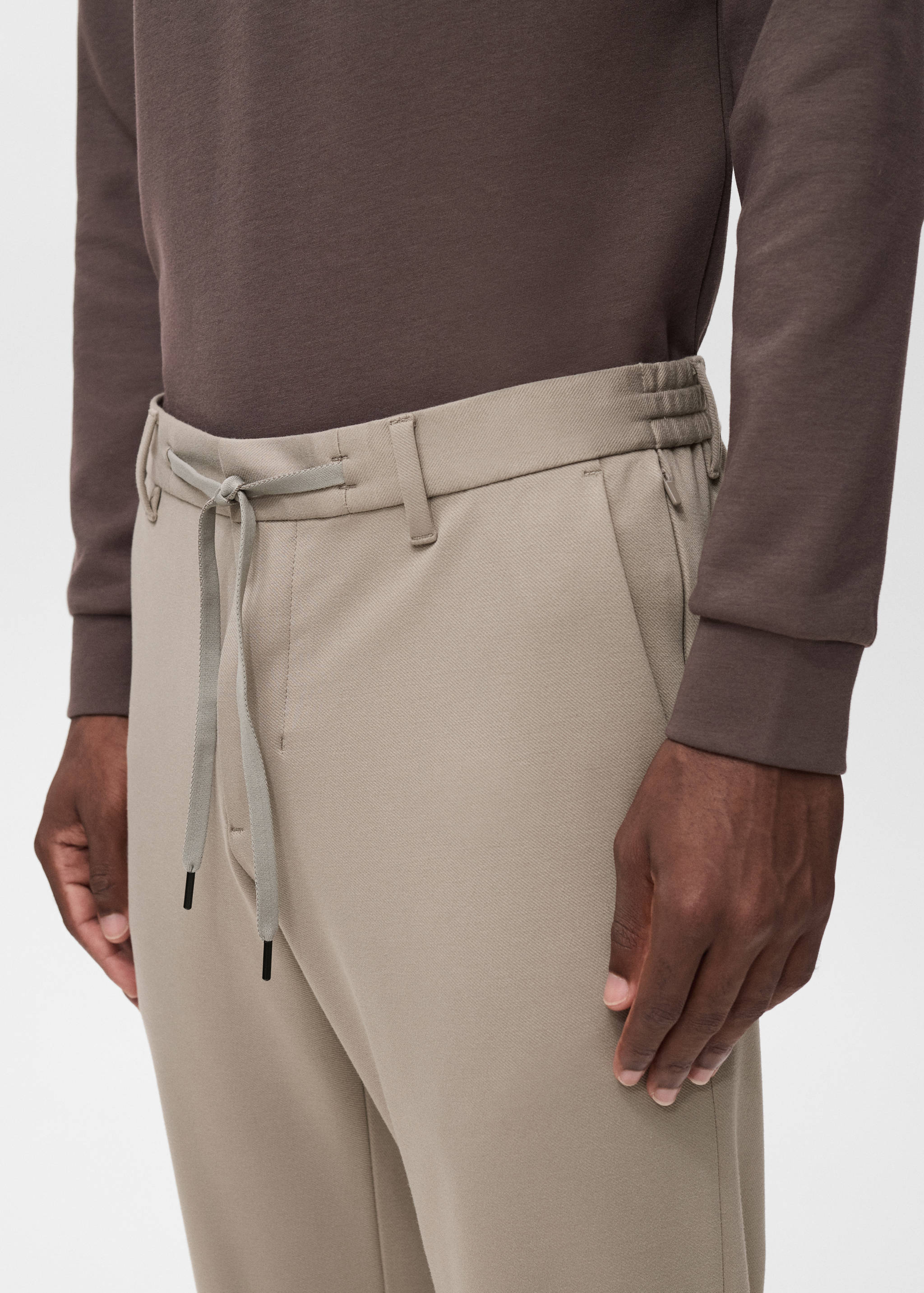 Παντελόνι slim fit comfort stretch κορδόνι - Λεπτομέρεια του προϊόντος 1