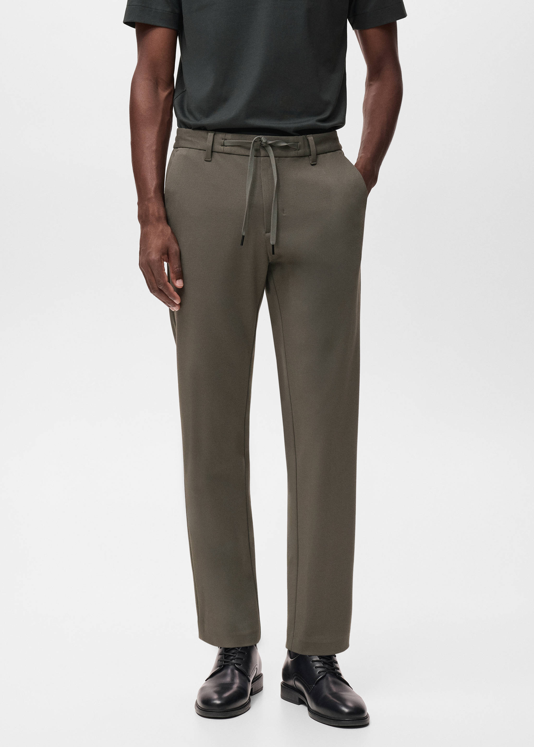Παντελόνι slim fit comfort stretch κορδόνι - Μεσαίο πλάνο
