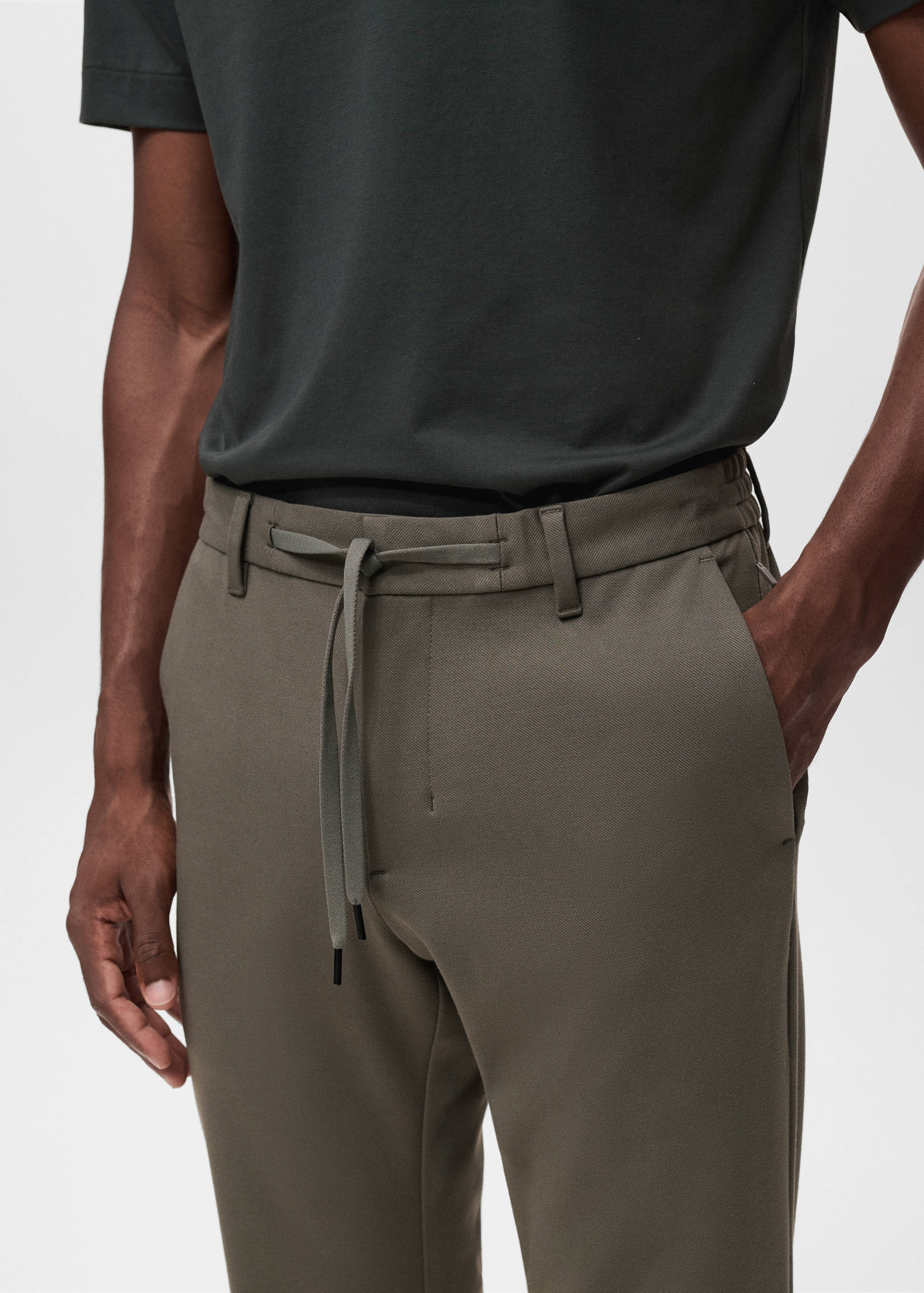 Παντελόνι slim fit comfort stretch κορδόνι - Λεπτομέρεια του προϊόντος 1