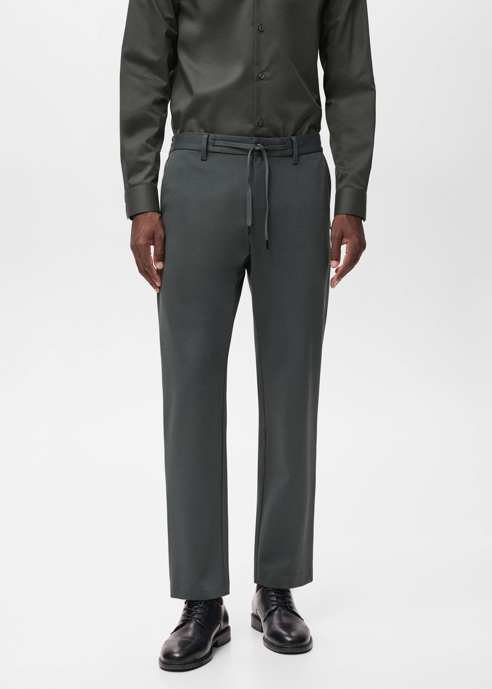 Παντελόνι slim fit comfort stretch κορδόνι - Μεσαίο πλάνο