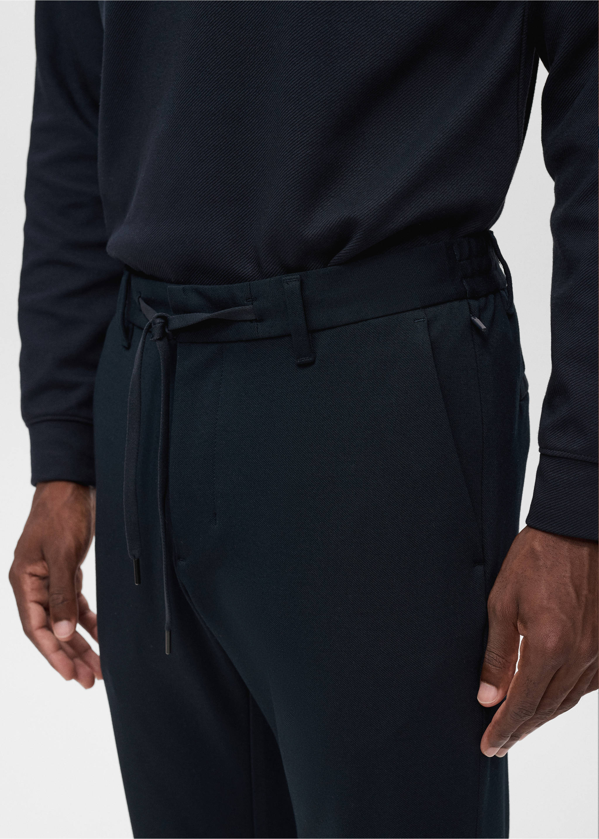 Pantalón slim fit comfort stretch cordón - Detalle del artículo 1, Azul marino. Ref: 17066326-00.